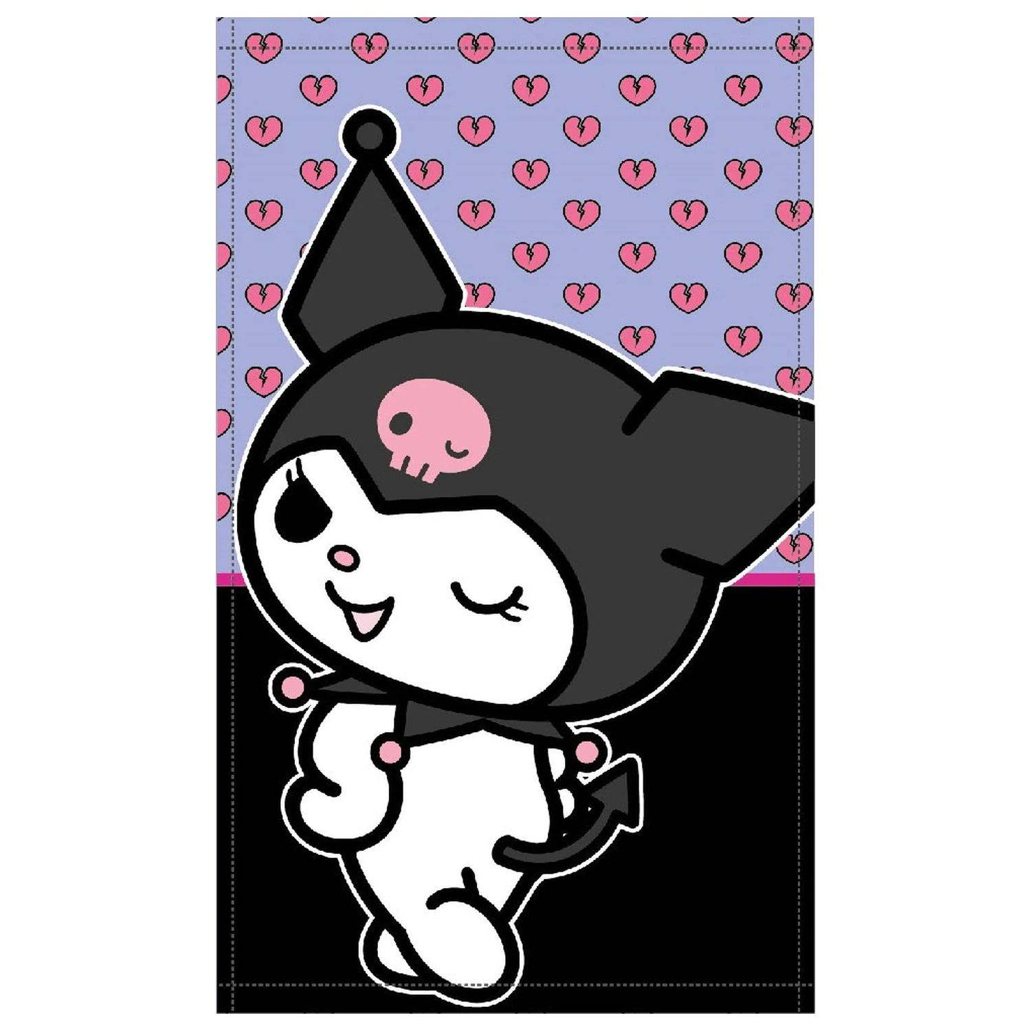 Hello Kitty Kuromi Ručník na ruce, obličejový ručník, ručník 30x50cm fotografii produktu