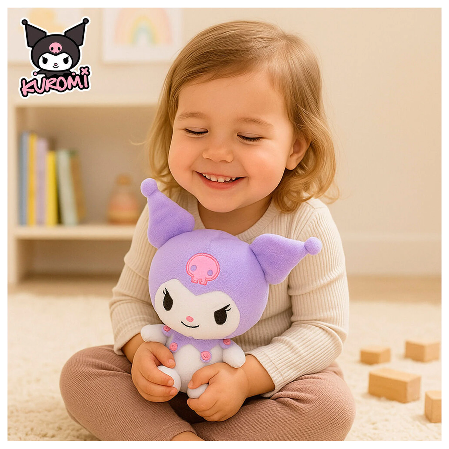 Hello Kitty Kuromi plyšová hračka 19,5cm fotografii produktu
