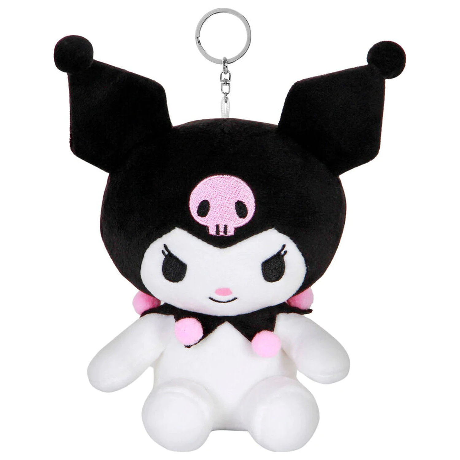 Hello Kitty Kuromi plyšová klíčenka 10cm fotografii produktu