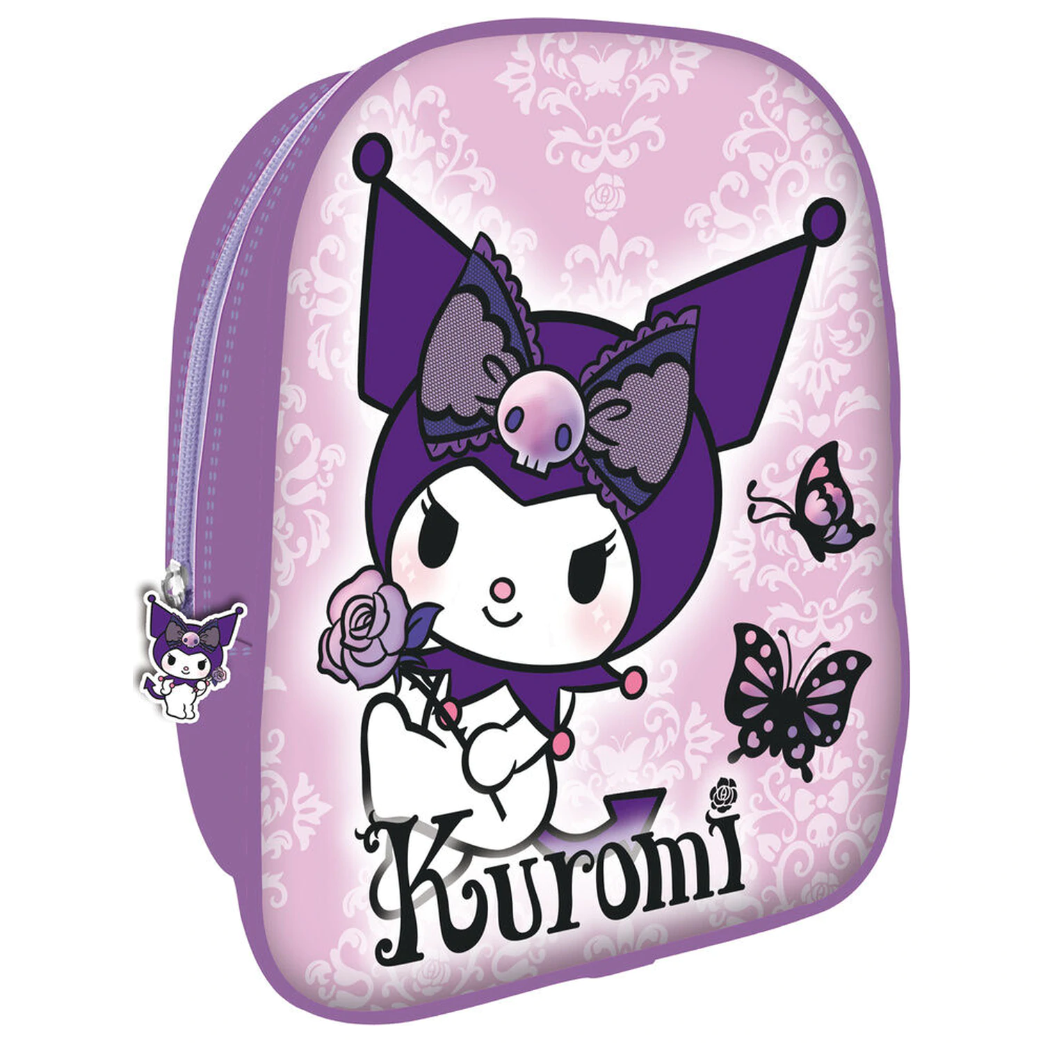 Hello Kitty Kuromi Fialový batoh 30cm fotografii produktu