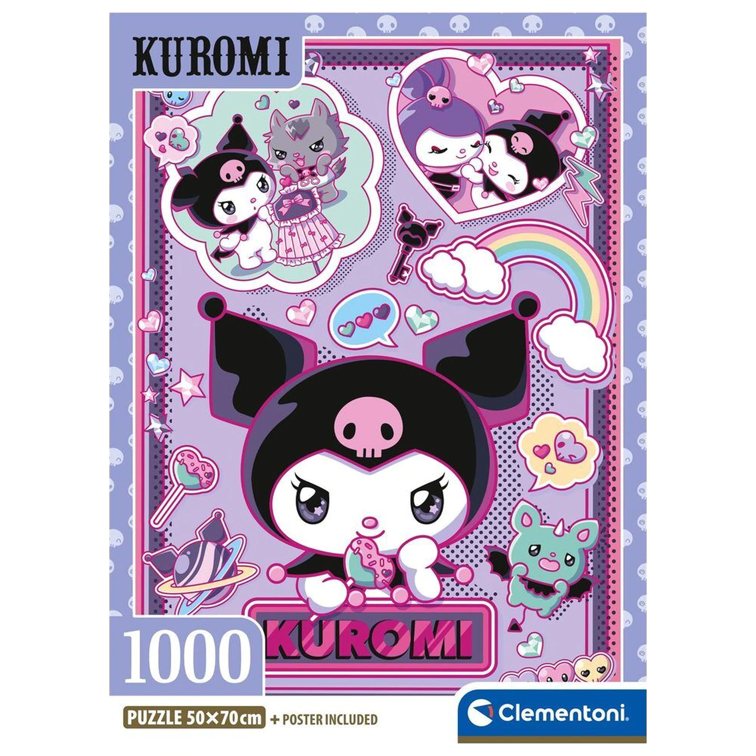 Hello Kitty Kuromi puzzle 1000 ks fotografii produktu