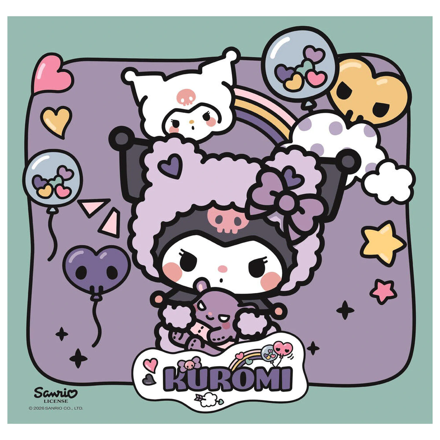 Hello Kitty Kuromi puzzle 3x48 dílků fotografii produktu