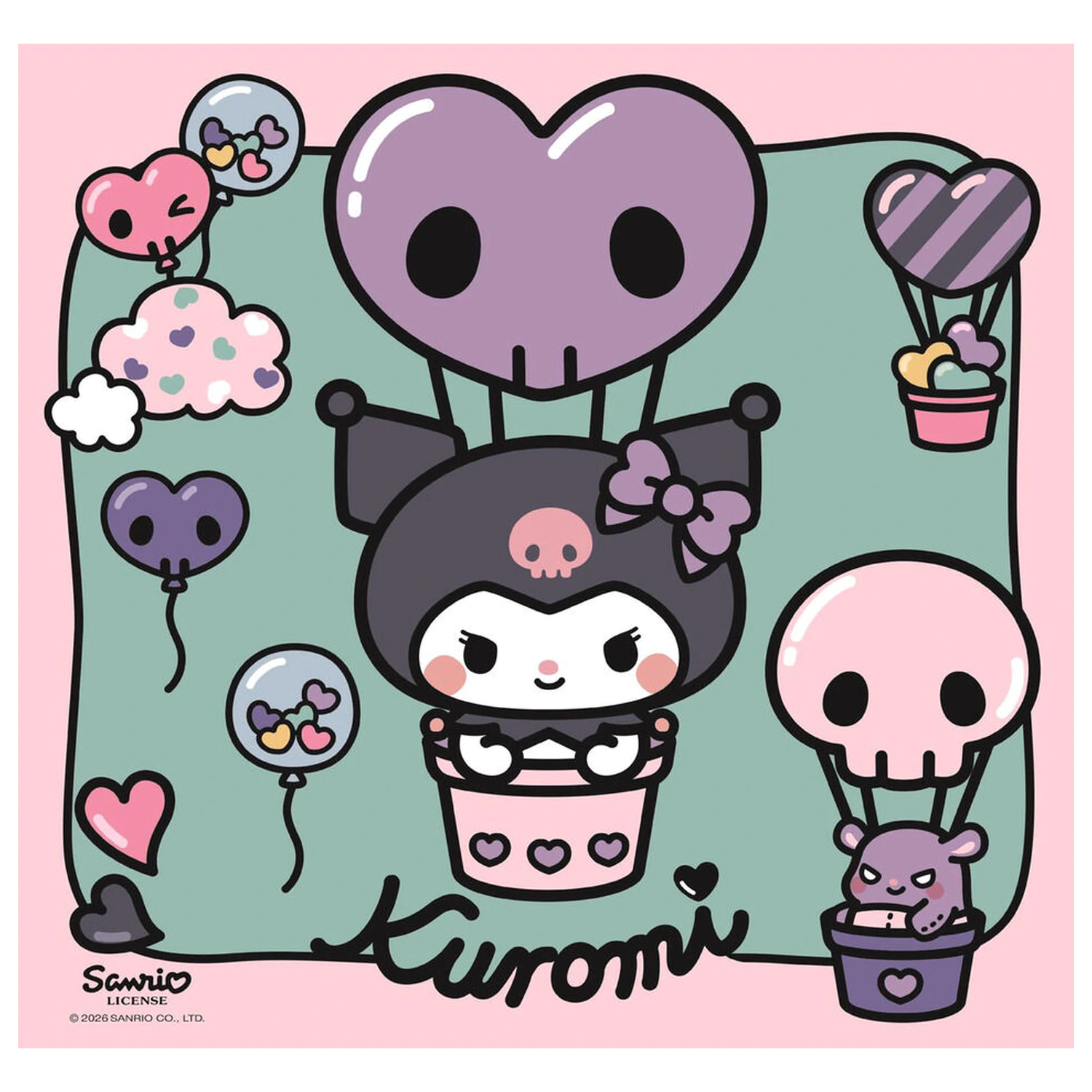 Hello Kitty Kuromi puzzle 3x48 dílků fotografii produktu