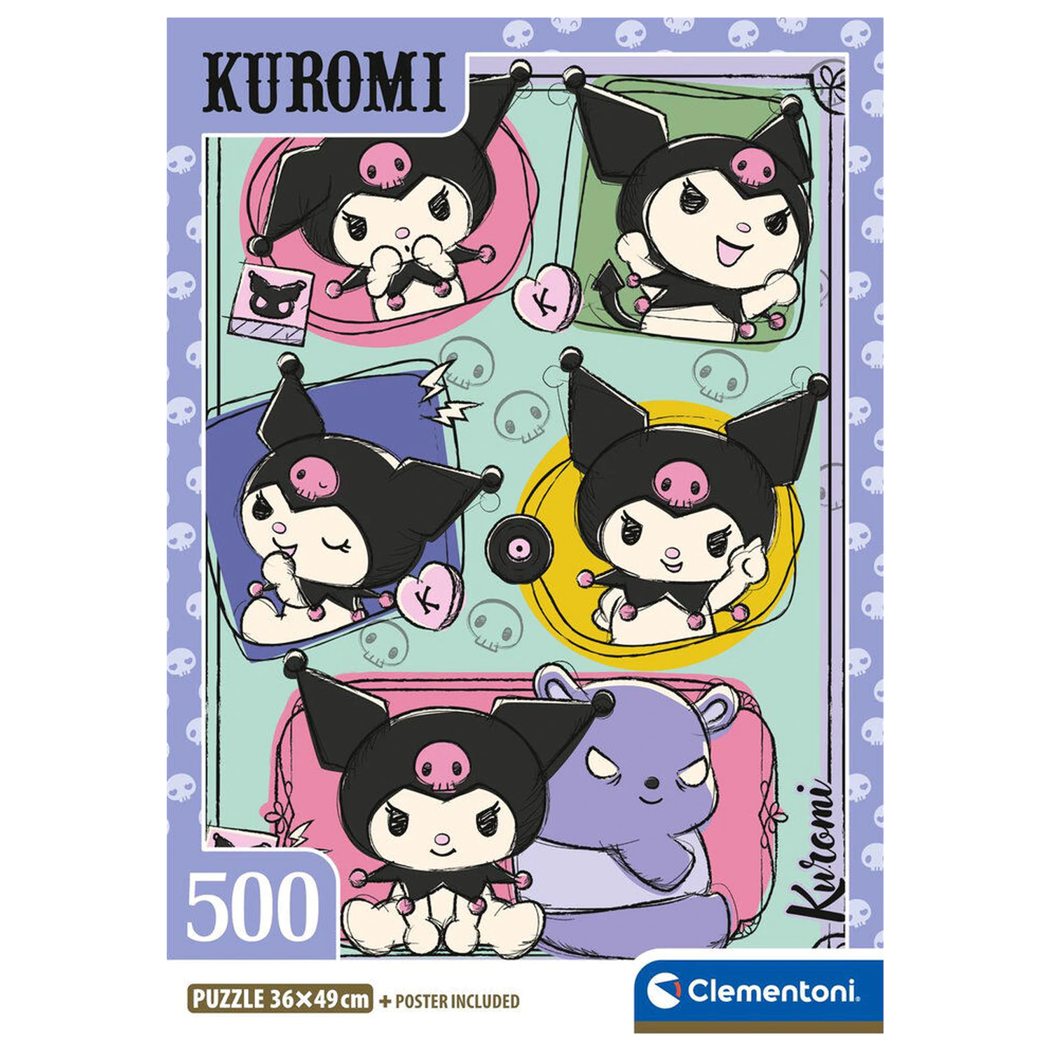 Hello Kitty Kuromi puzzle 500 dílků fotografii produktu