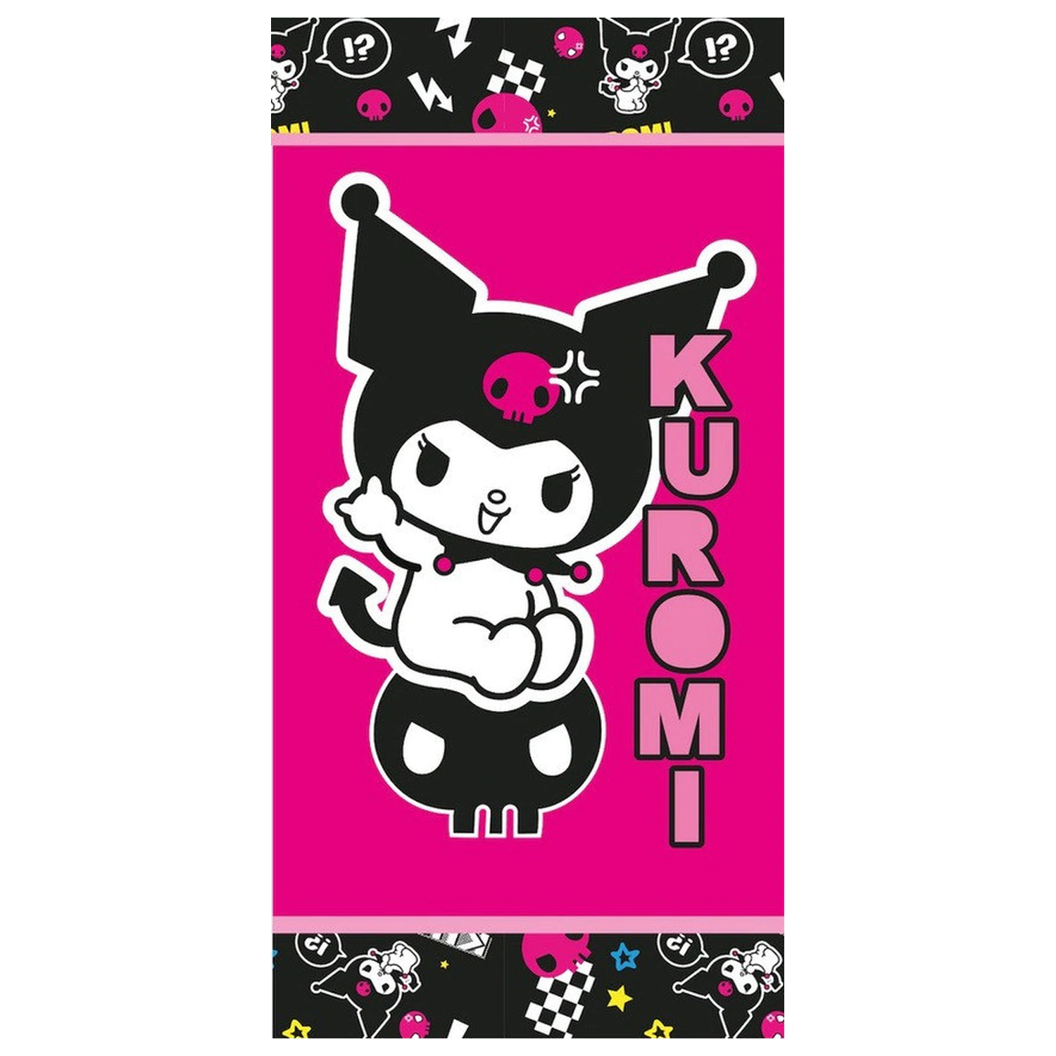 Hello Kitty Kuromi Rebel Ručník 70x140 cm fotografii produktu
