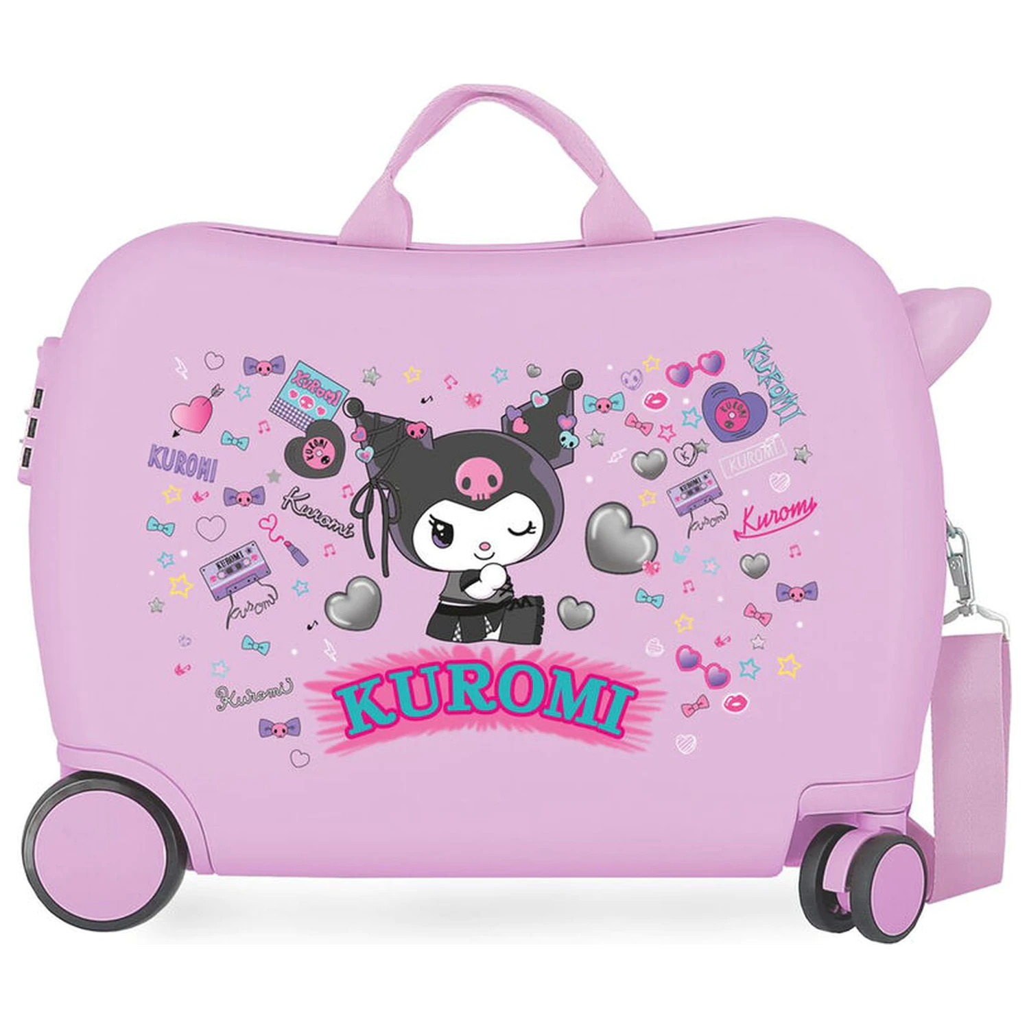 Hello Kitty Kuromi Retropop ABS cestovní kufr na kolečkách 50cm fotografii produktu