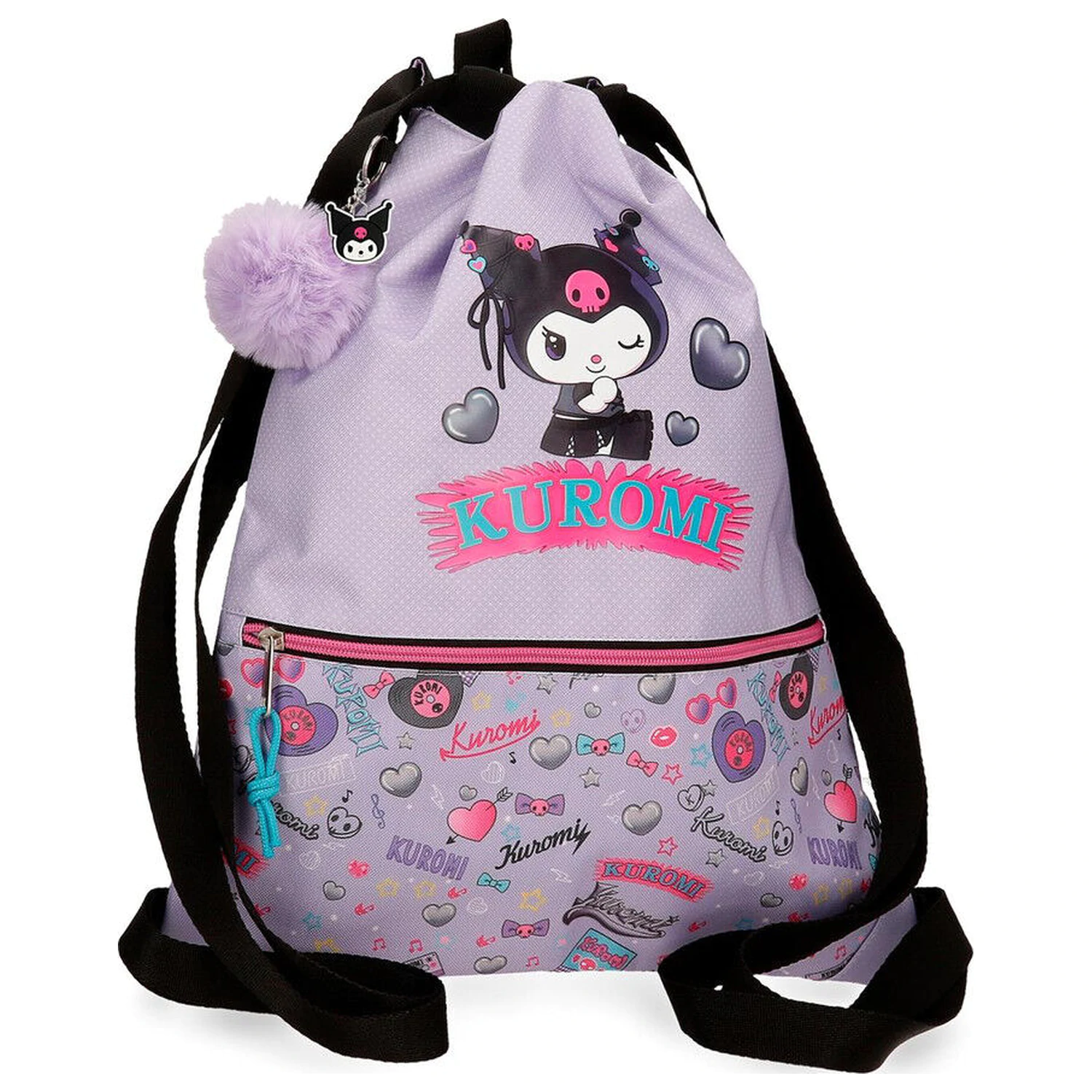 Hello Kitty Kuromi Retropop sportovní taška 46cm fotografii produktu