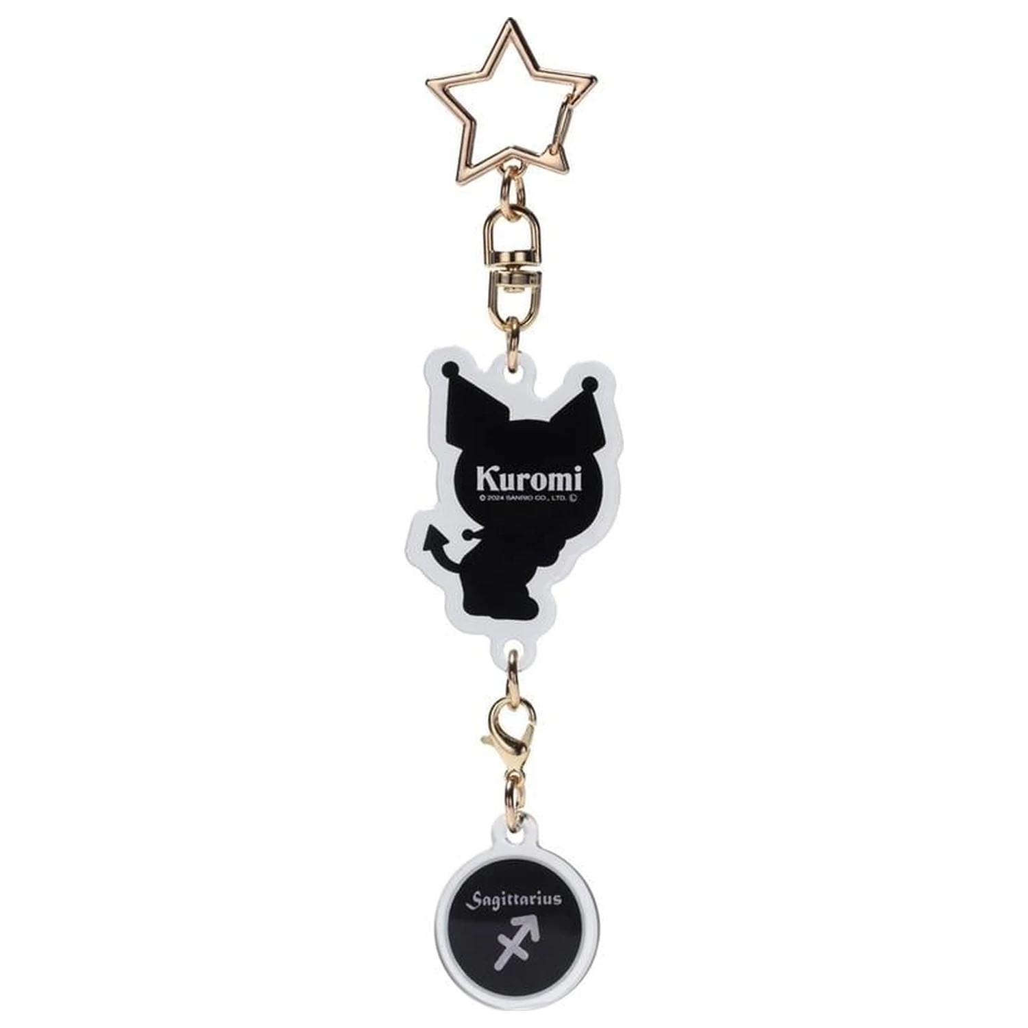 Hello Kitty Kuromi Sagittarius Astrologický symbol klíčenka fotografii produktu
