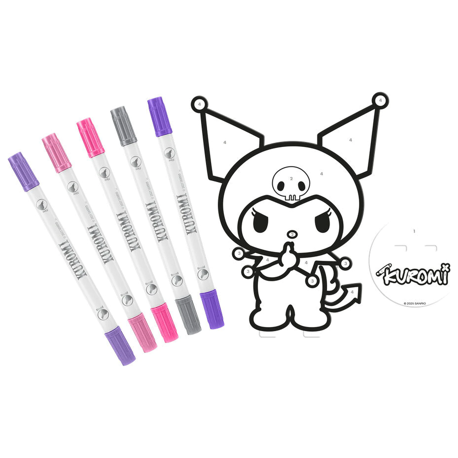 Hello Kitty Kuromi Sada na vybarvování fotografii produktu