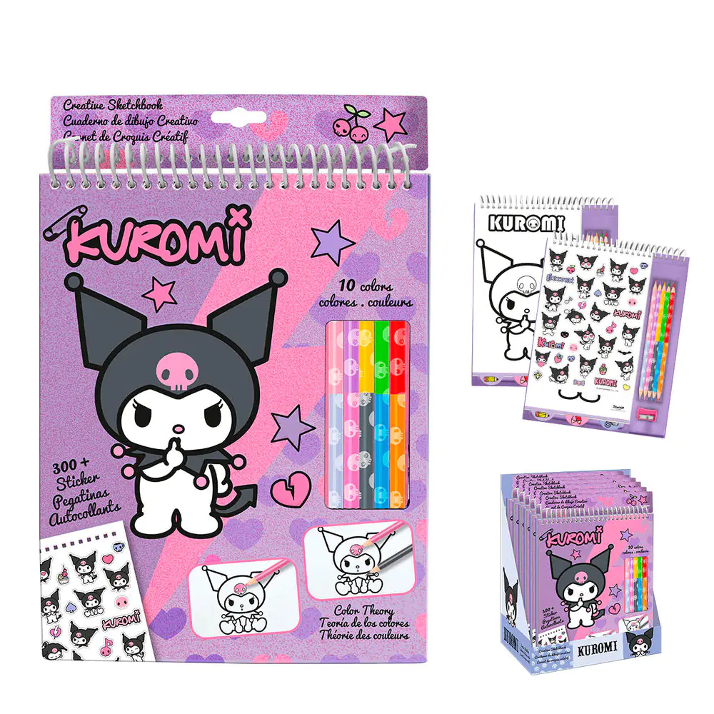 Hello Kitty Kuromi omalovánky a tužky fotografii produktu