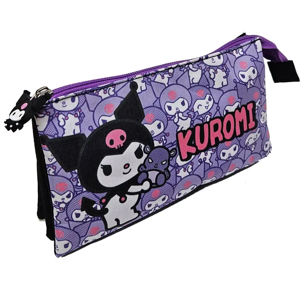 Pouzdro na tužky Hello Kitty Kuromi s trojitou přihrádkou fotografii produktu