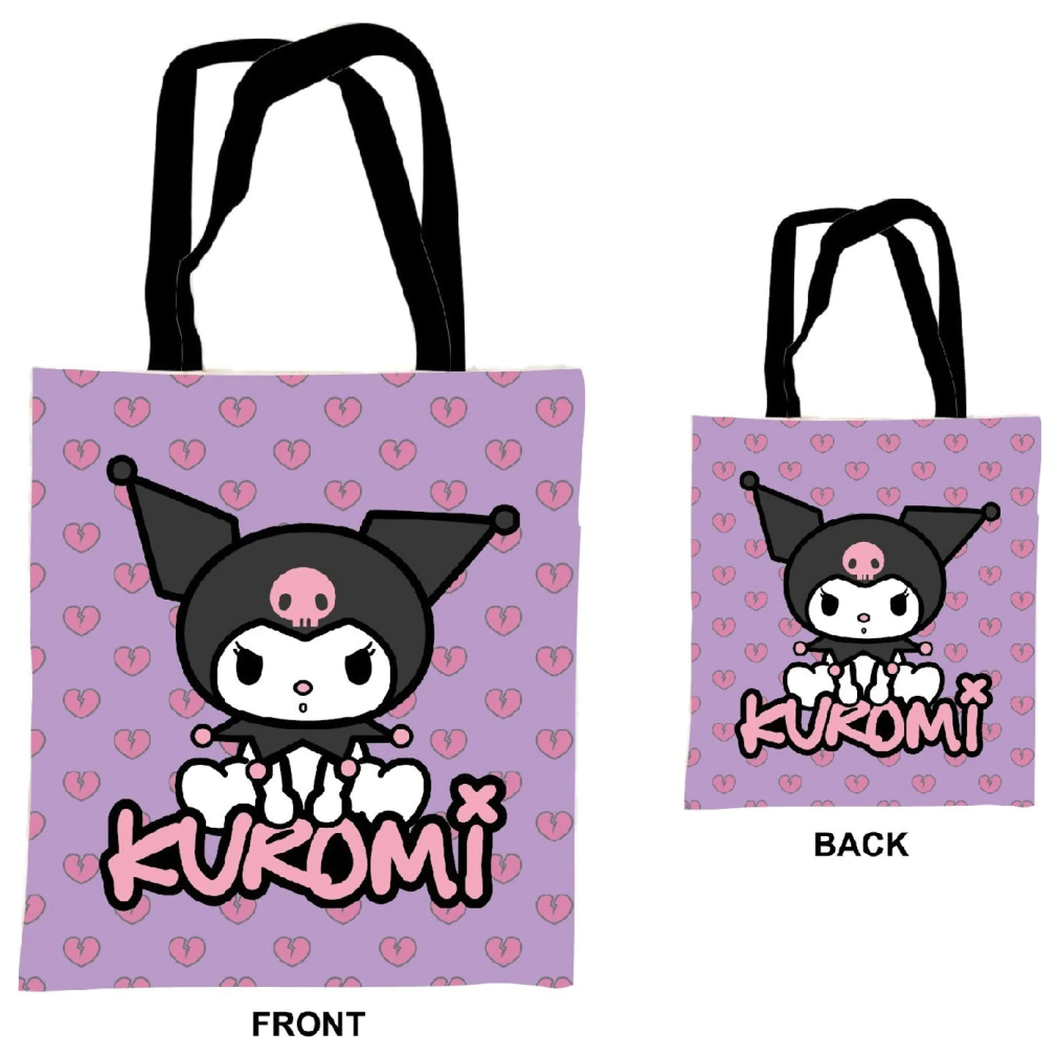 Hello Kitty Kuromi Plátěná taška, nákupní taška 44 cm fotografii produktu