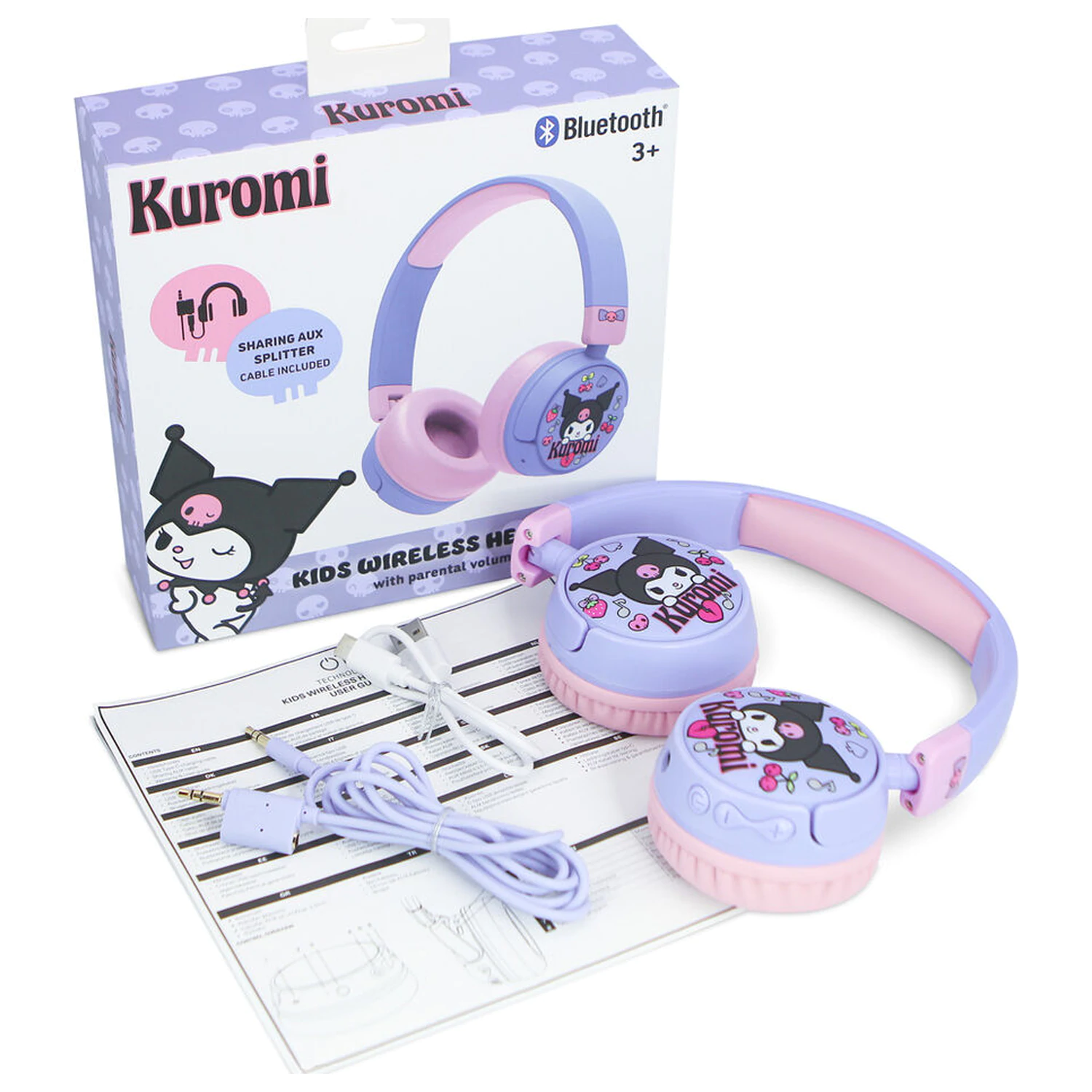 Hello Kitty Kuromi bezdrátová dětská sluchátka fotografii produktu