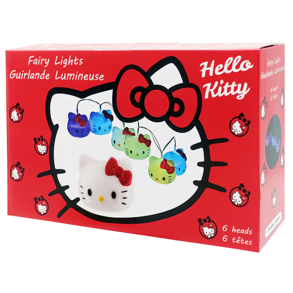 Světelný řetěz Hello Kitty Heads 160 cm fotografii produktu