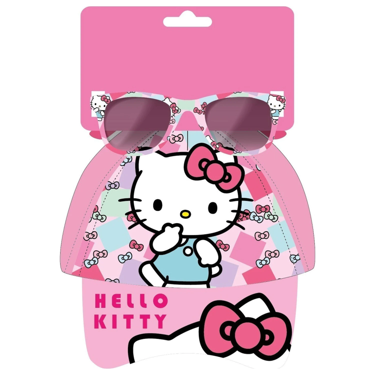 Hello Kitty Lovely Day sluneční brýle a baseballová čepice set fotografii produktu