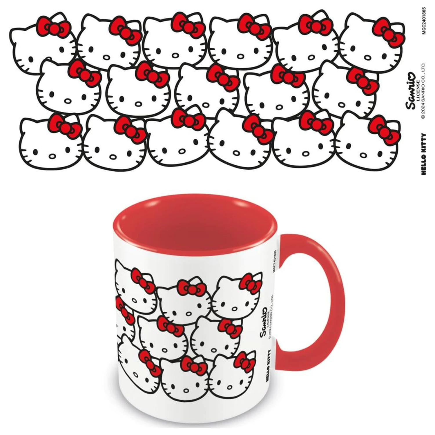 Hello Kitty Many Kittys Barevný Vnitřní Hrnek fotografii produktu