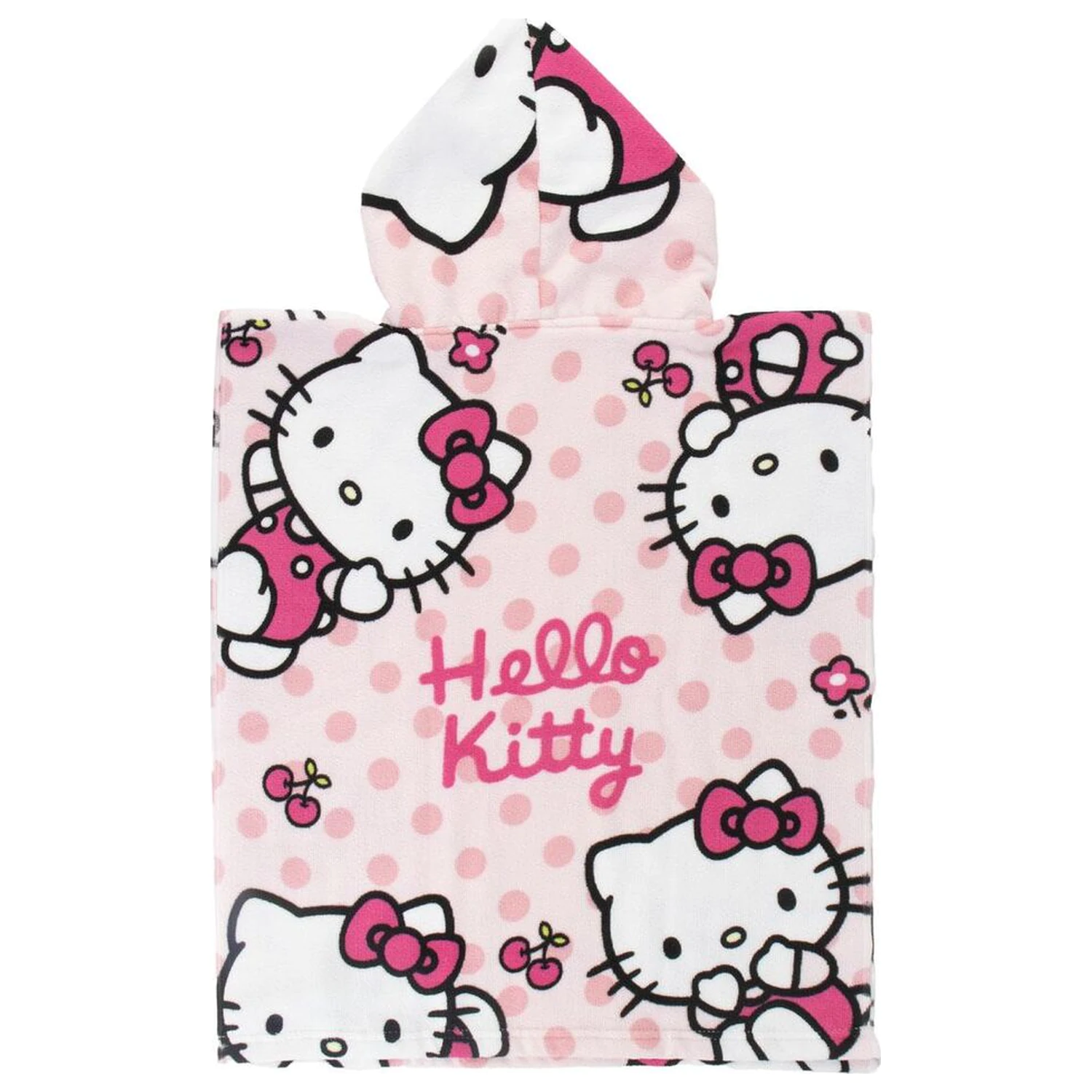 Hello Kitty mikrovláknové plážové pončo ručník fotografii produktu