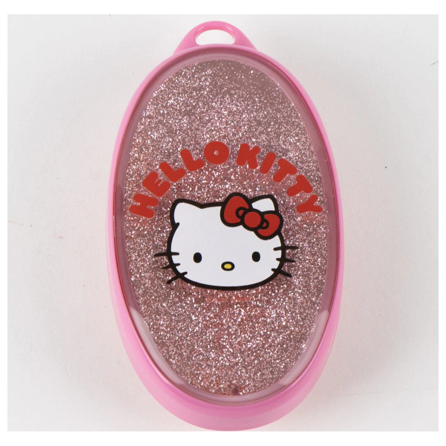 Hello Kitty Růžový třpytivý kartáč na vlasy, hřeben 13 cm fotografii produktu