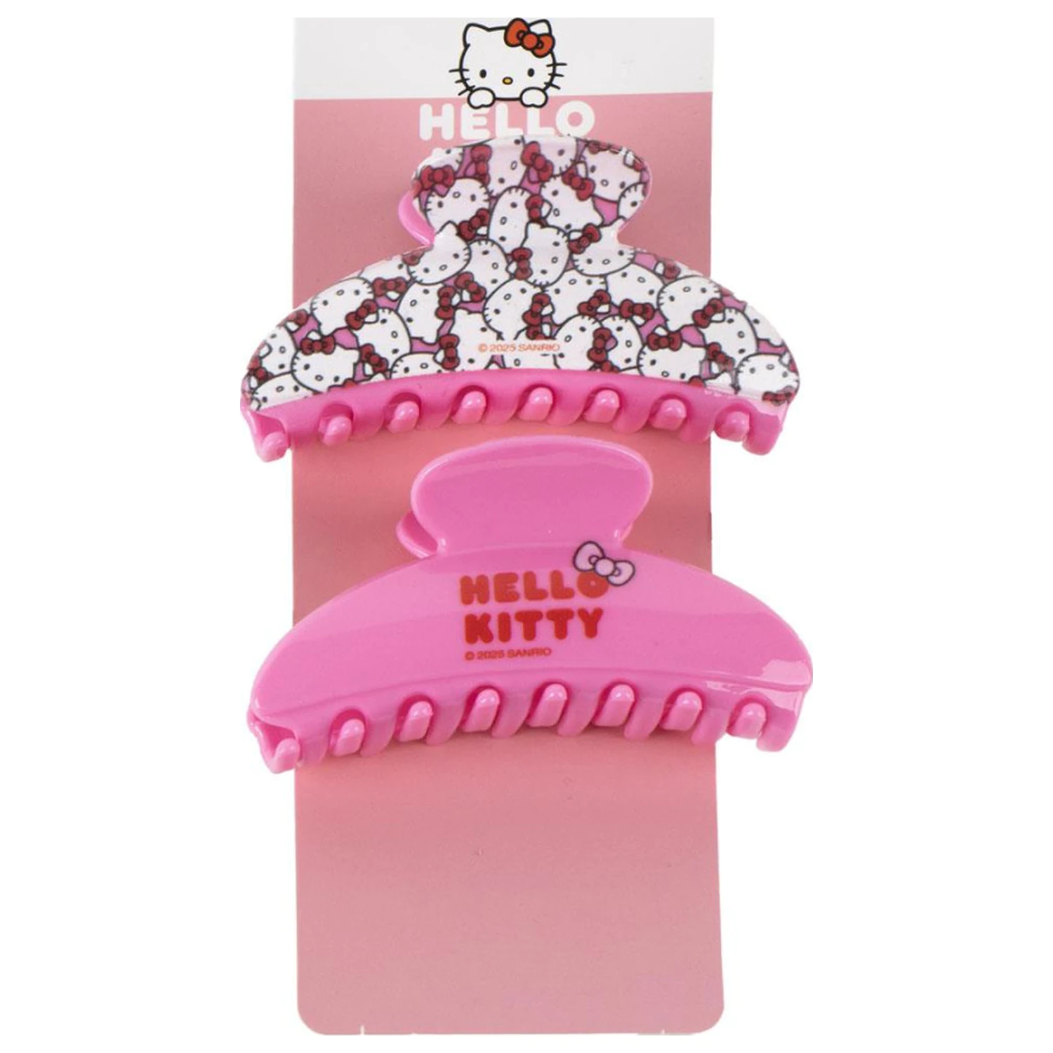 Hello Kitty Růžová sada sponek do vlasů, 2 kusy fotografii produktu