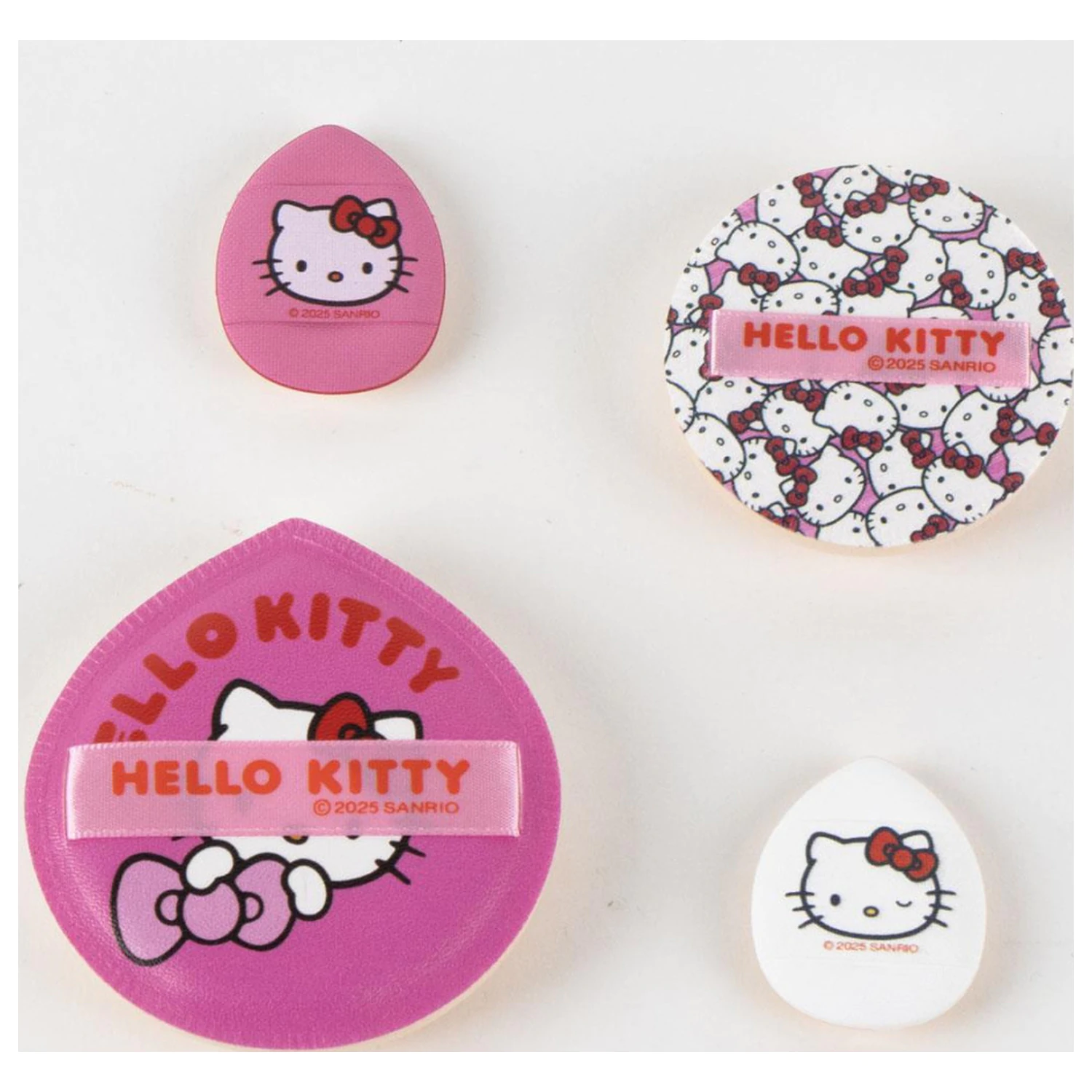 Hello Kitty Růžová sada kosmetických houbiček na make-up, 4 kusy fotografii produktu
