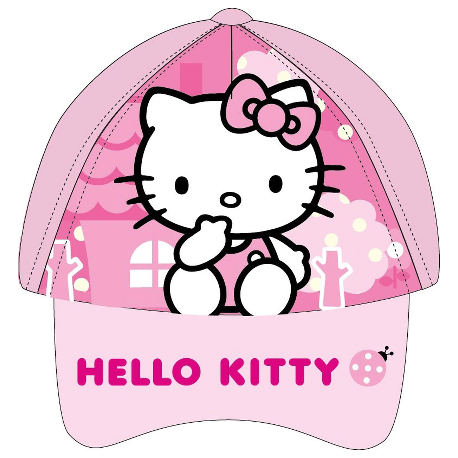 Hello Kitty Pink Town dětská baseballová čepice 53 cm fotografii produktu