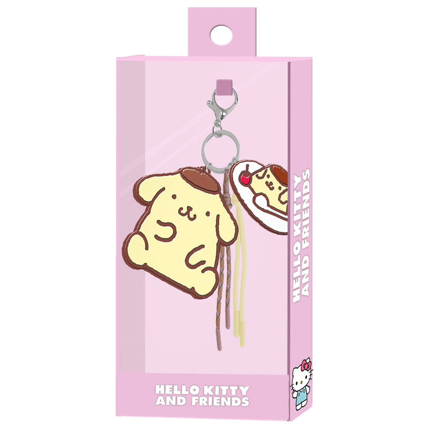 Hello Kitty Pompompurin přívěsek na klíče s bambulí fotografii produktu