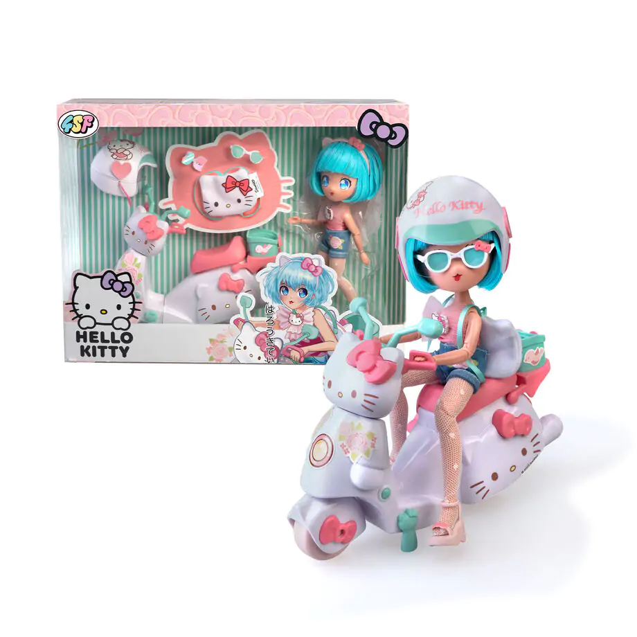 Hello Kitty Pretty Pink koloběžka Manga panenka fotografii produktu