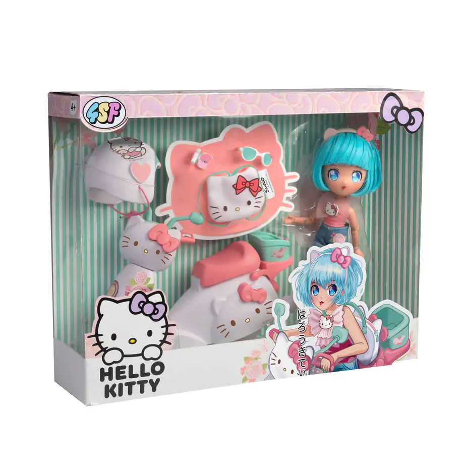 Hello Kitty Pretty Pink koloběžka Manga panenka fotografii produktu