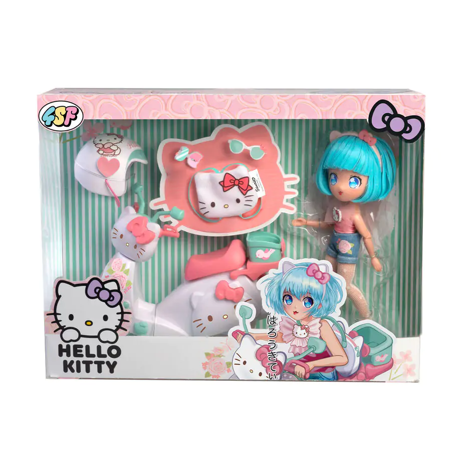 Hello Kitty Pretty Pink koloběžka Manga panenka fotografii produktu