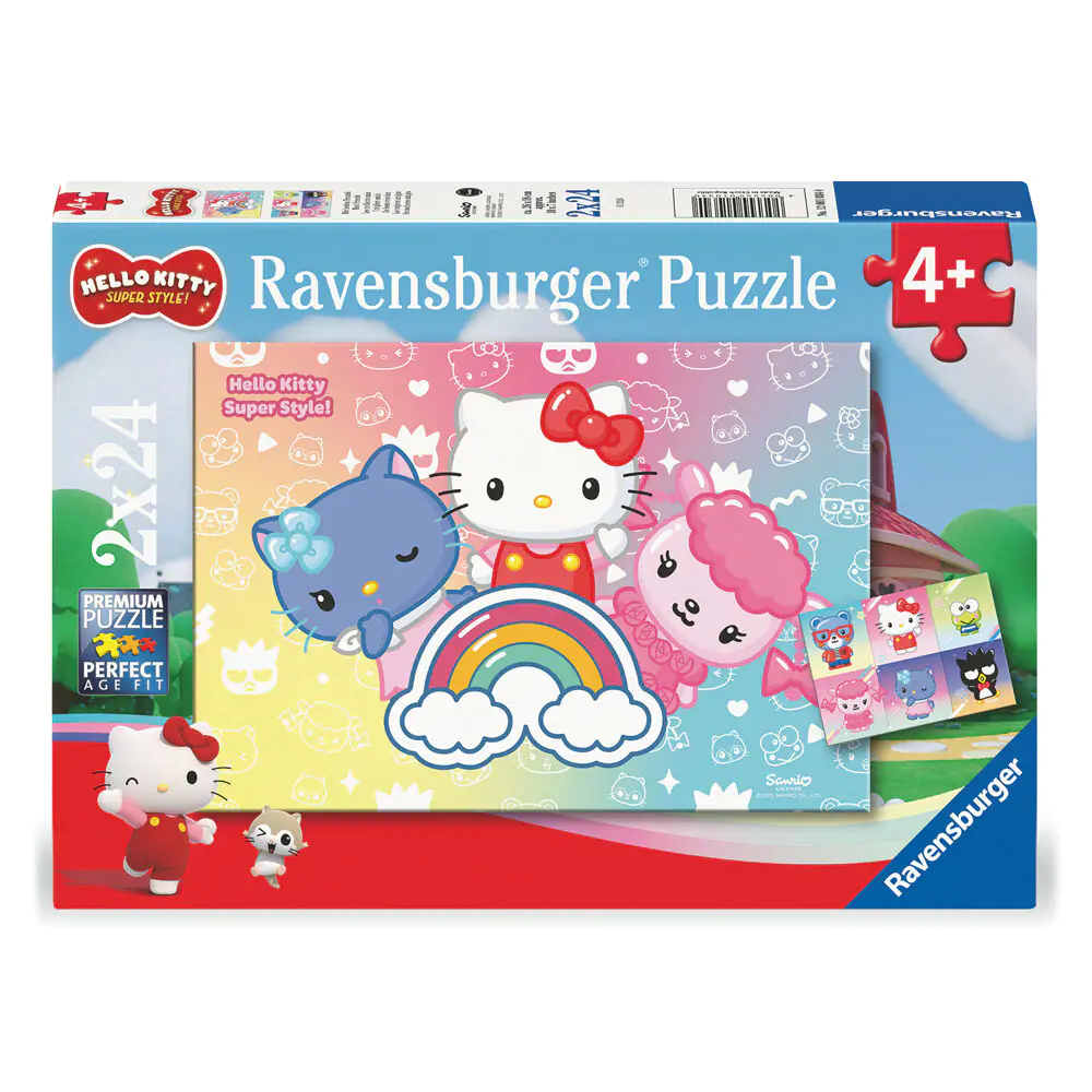 Hello Kitty puzzle 2x24 dílků fotografii produktu