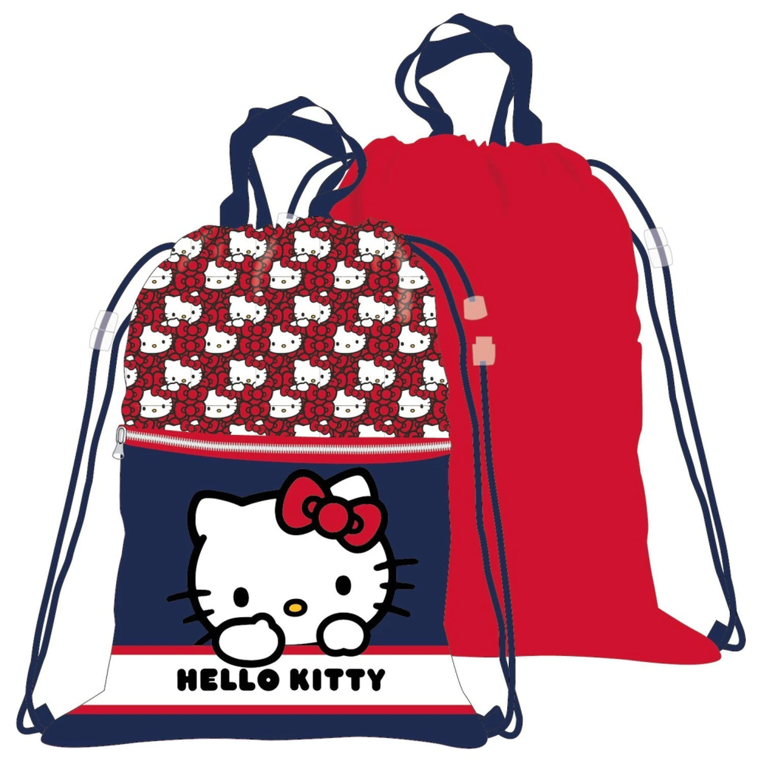 Hello Kitty Red Bow Deluxe sportovní taška, taška na stahovací šňůrku 45 cm fotografii produktu