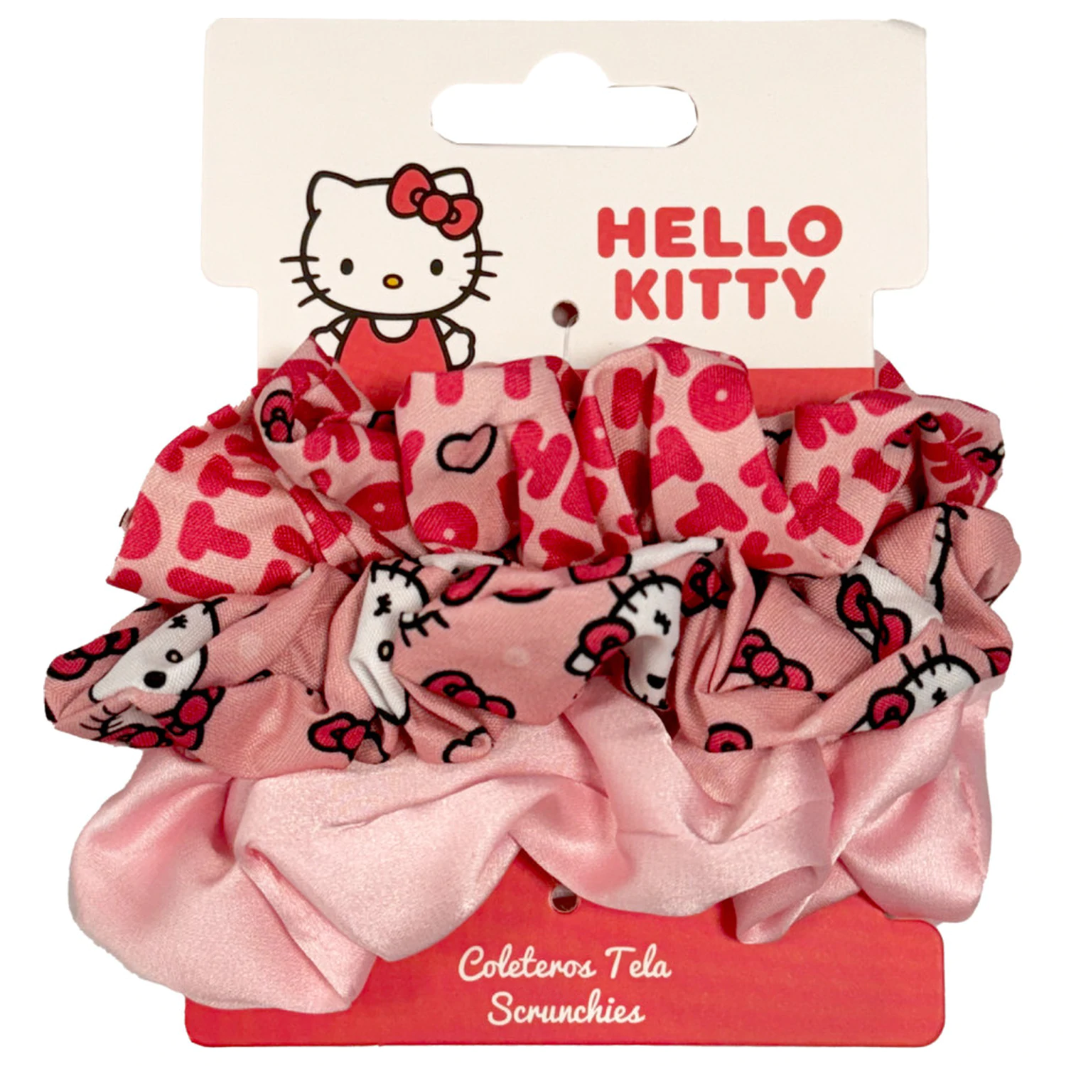 Hello Kitty Scrunchie sada 3 kusů gumiček do vlasů fotografii produktu