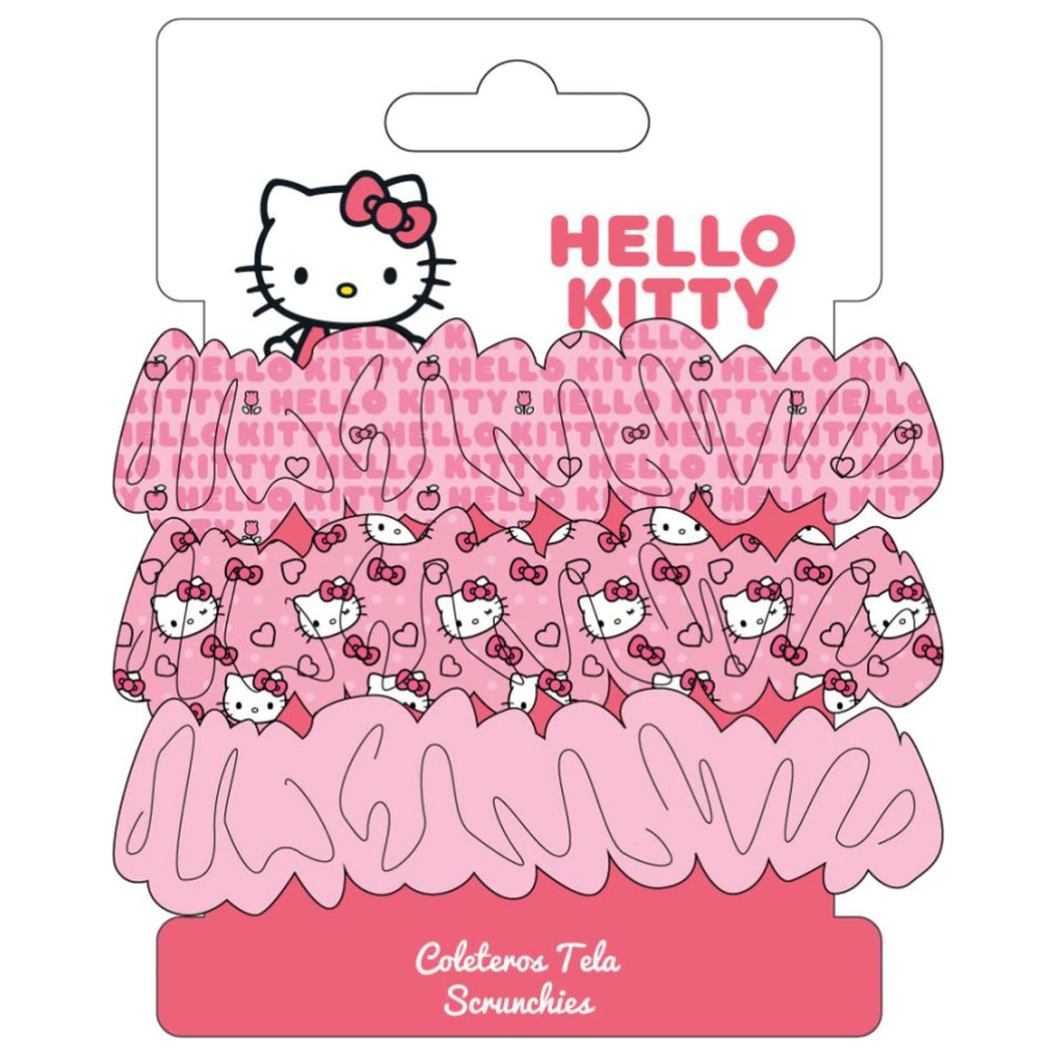 Hello Kitty Scrunchie sada 3 kusů gumiček do vlasů fotografii produktu