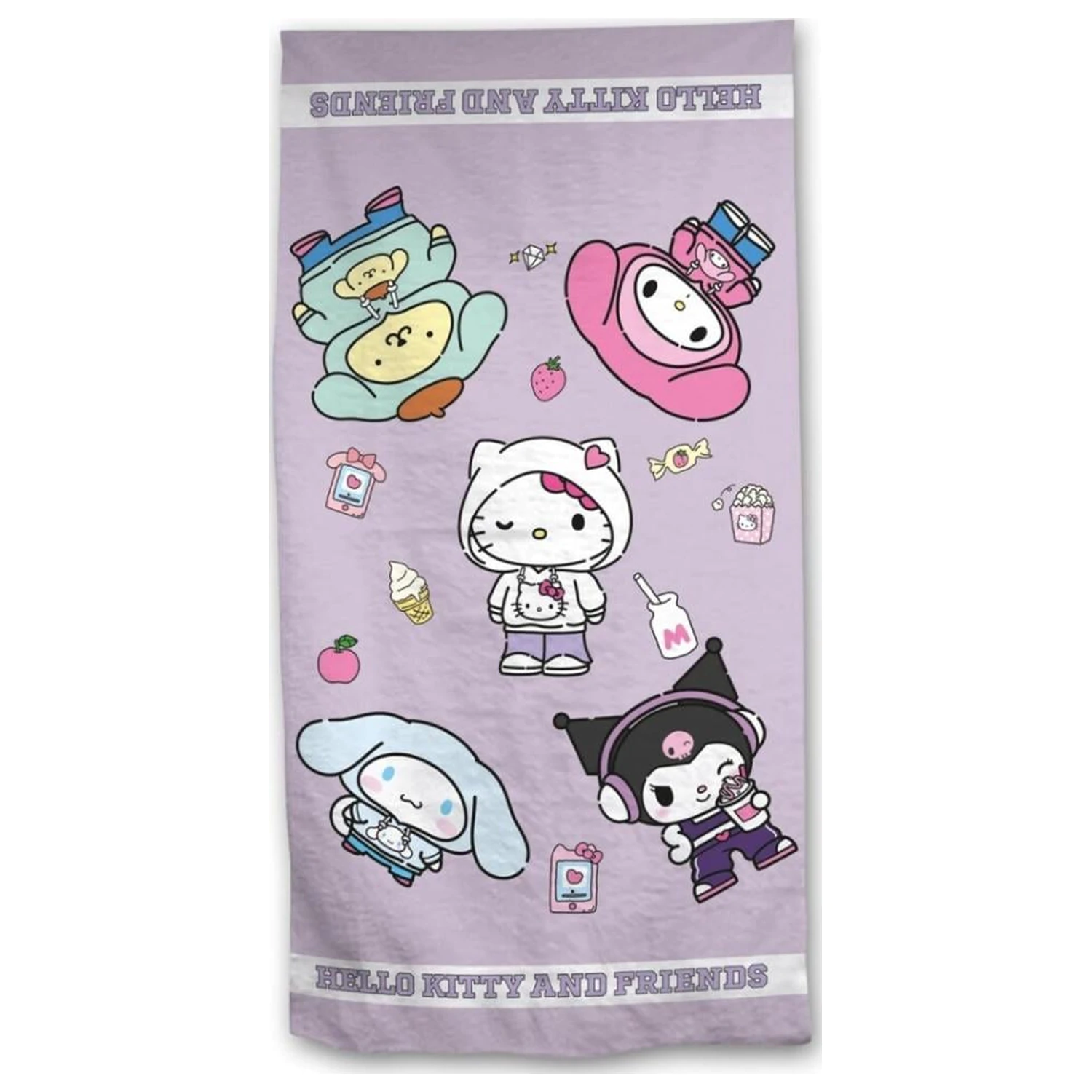 Hello Kitty plážový ručník 100% bavlna 90x170cm fotografii produktu
