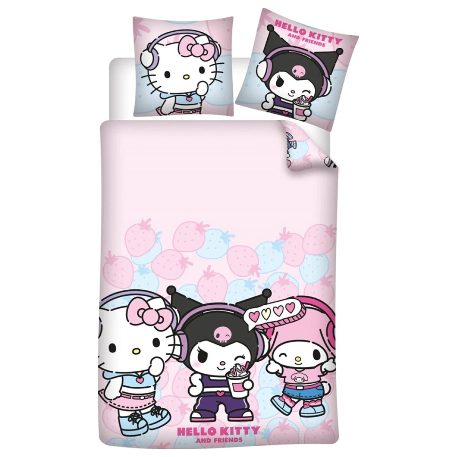 Hello Kitty Jahodový povlak na peřinu fotografii produktu