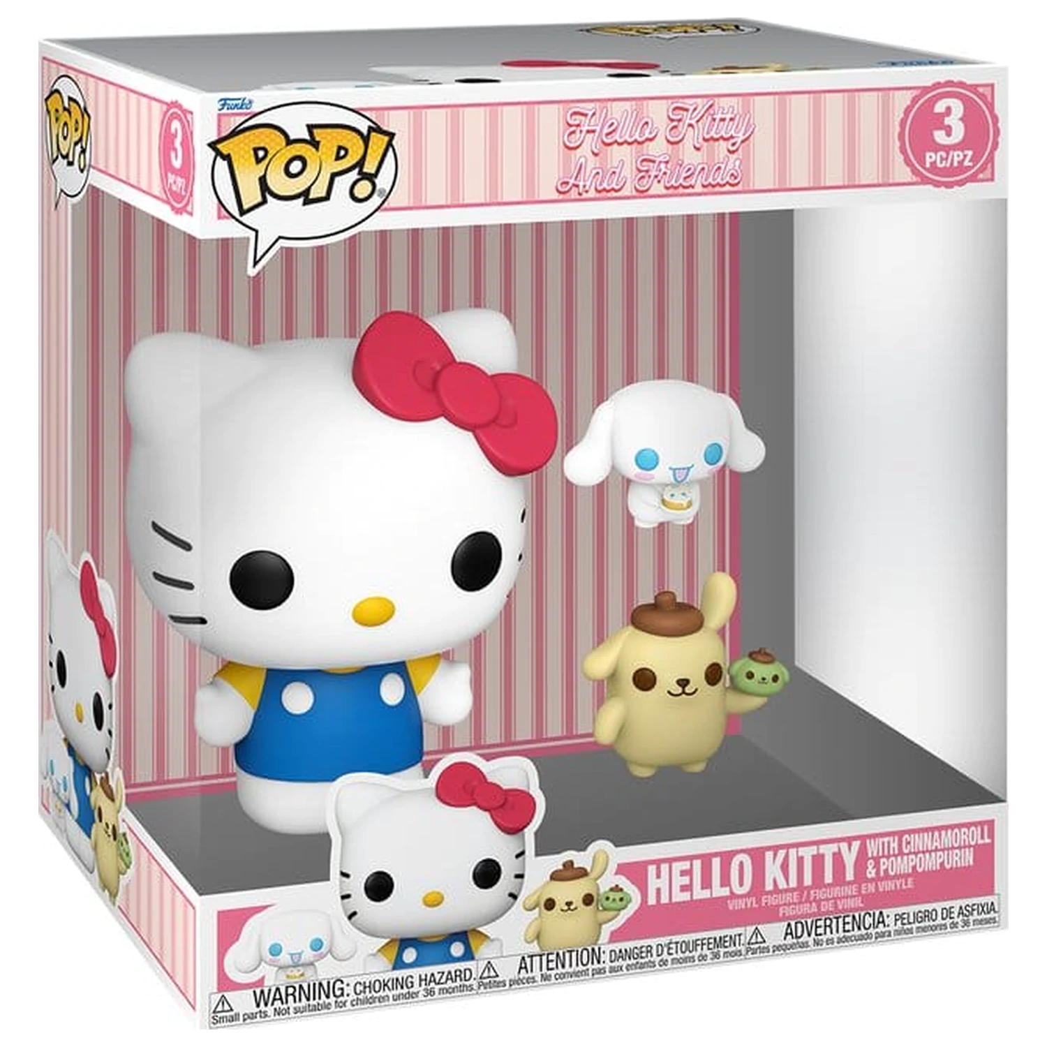 Hello Kitty Super Sized Jumbo Funko POP! Vinyl Figurka Svazek 3 balení 25 cm fotografii produktu