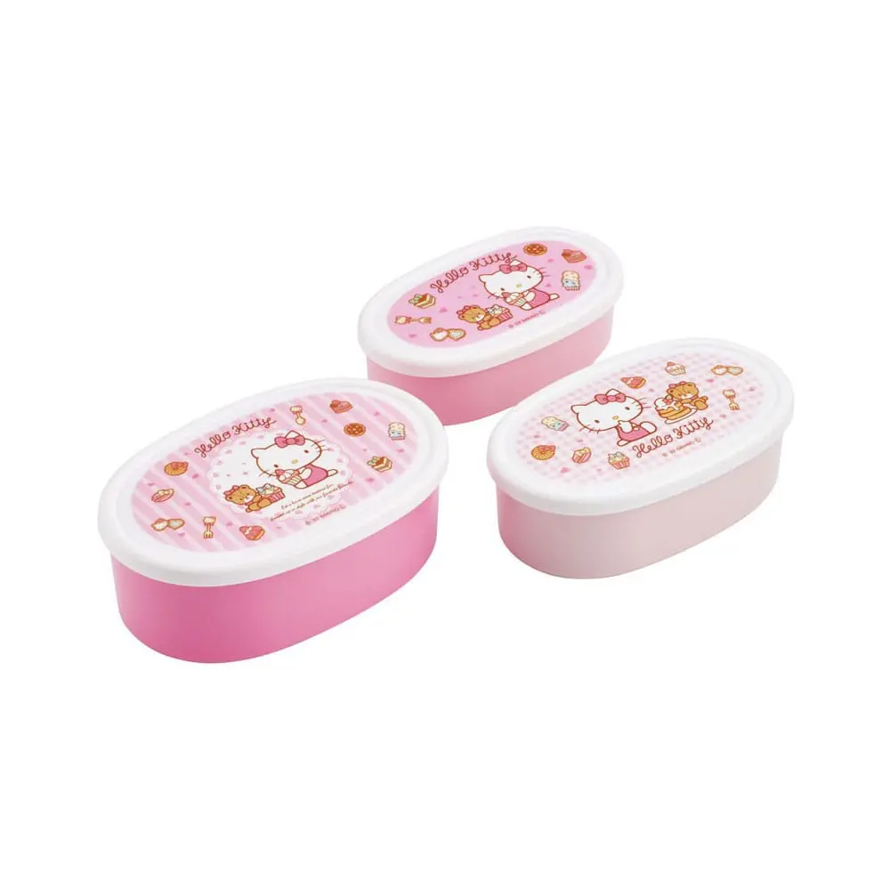 Hello Kitty Sada 3 Obědových Boxů Sweety pink fotografii produktu