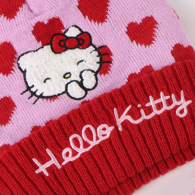 Hello Kitty zimní sada nákrčník čepice rukavice fotografii produktu