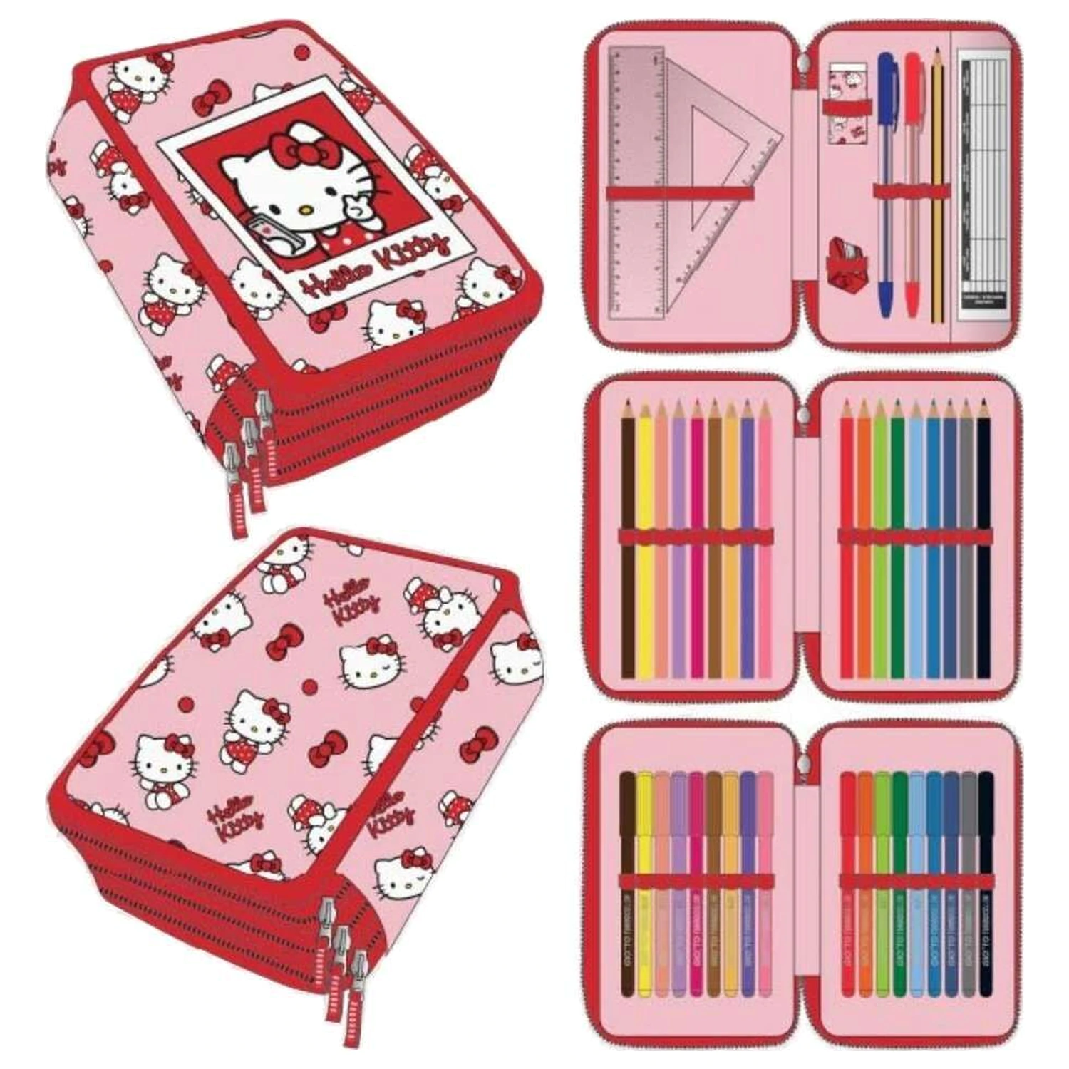 Hello Kitty trojitý penál fotografii produktu