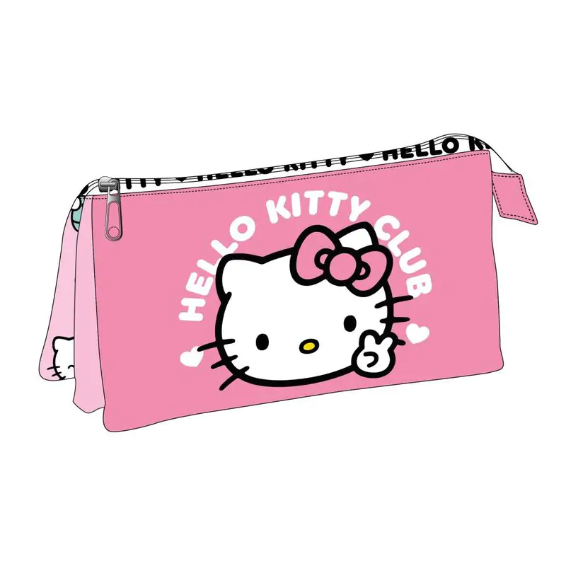 Pouzdro na tužky Hello Kitty trojité fotografii produktu