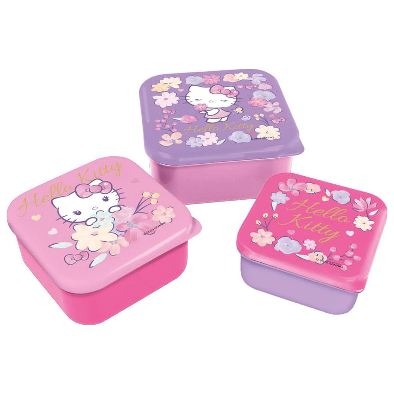 Hello Kitty Krabičky na svačinu 3 ks fotografii produktu