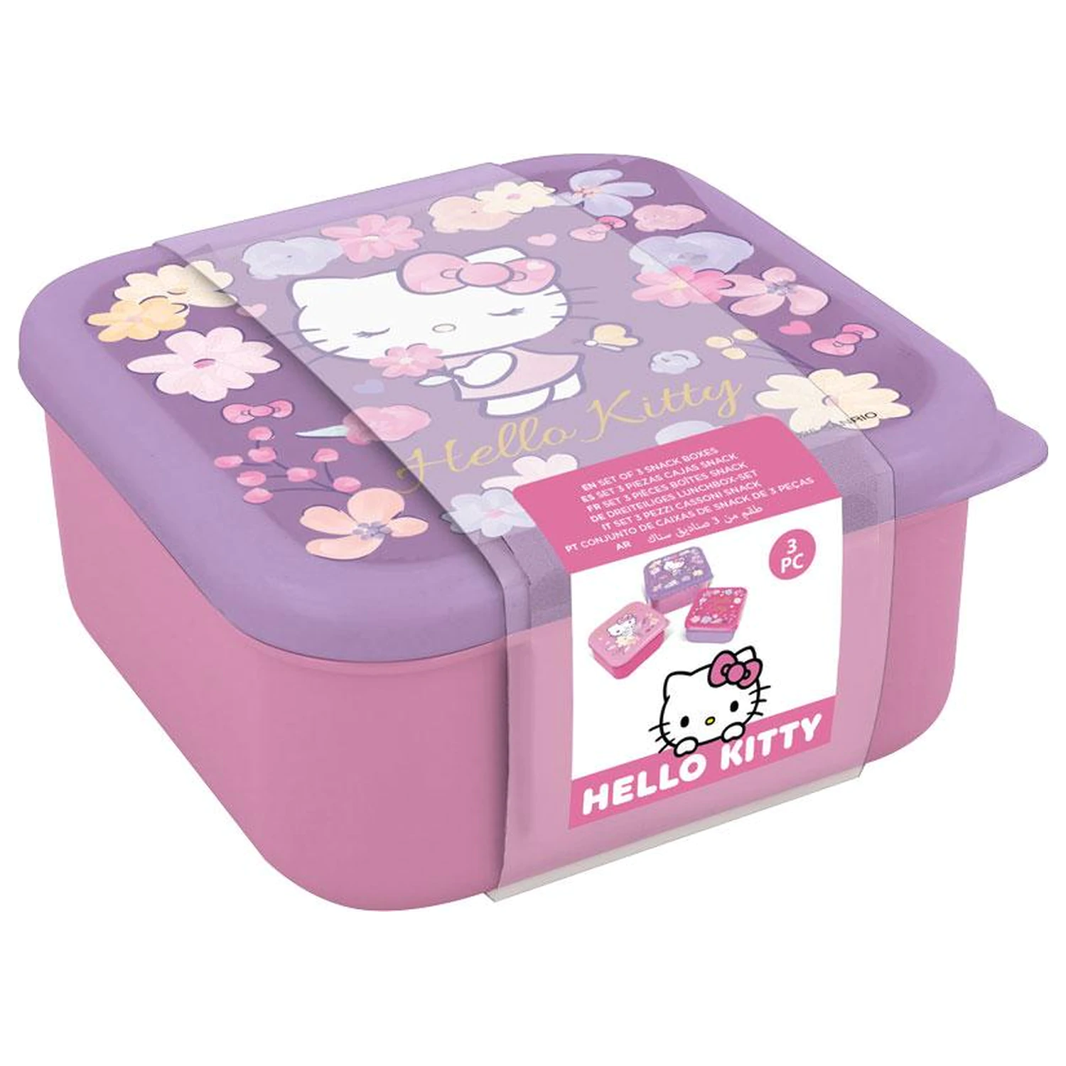 Hello Kitty Krabičky na svačinu 3 ks fotografii produktu