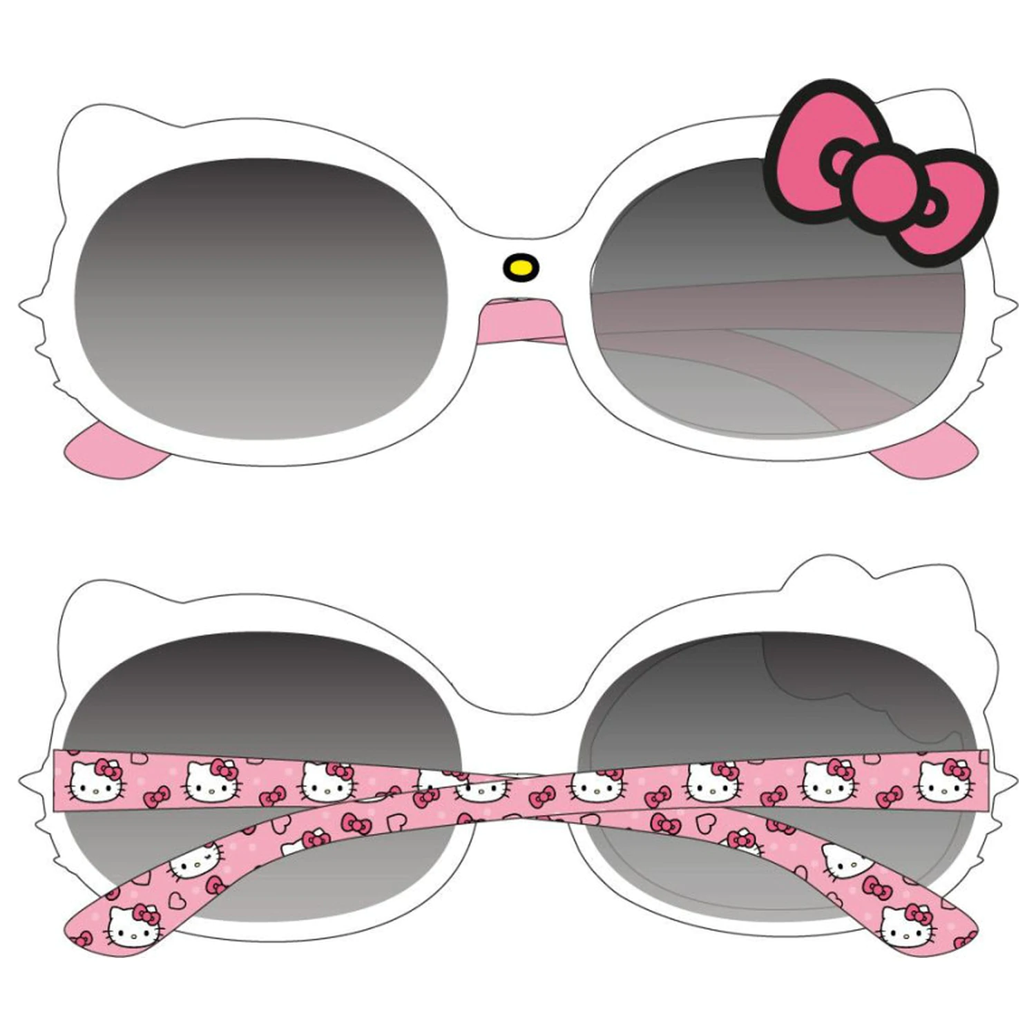 Hello Kitty Bílé sluneční brýle fotografii produktu