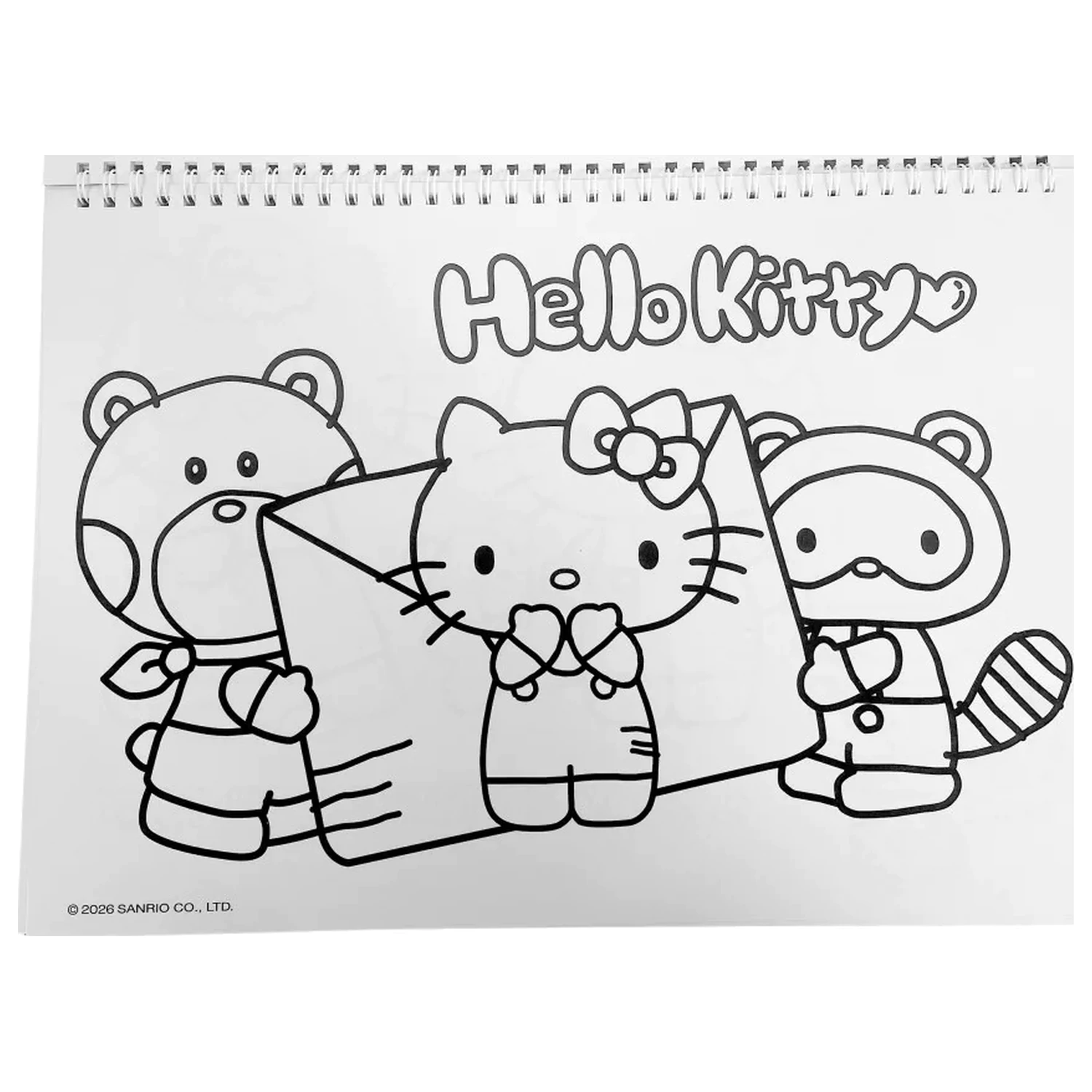 Hello Kitty World A/4 spirálový skicák 40 listů s nálepkami fotografii produktu