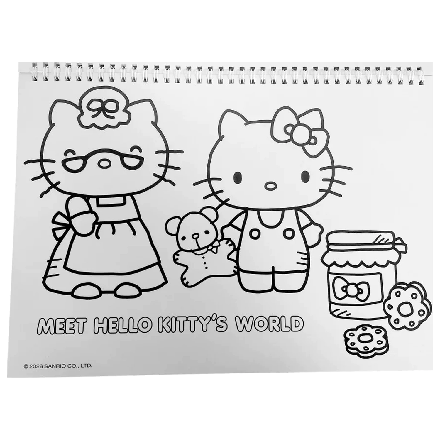 Hello Kitty World A/4 spirálový skicák 40 listů s nálepkami fotografii produktu
