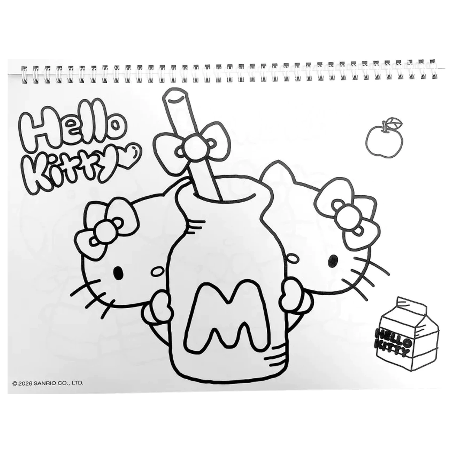 Hello Kitty World A/4 spirálový skicák 40 listů s nálepkami fotografii produktu