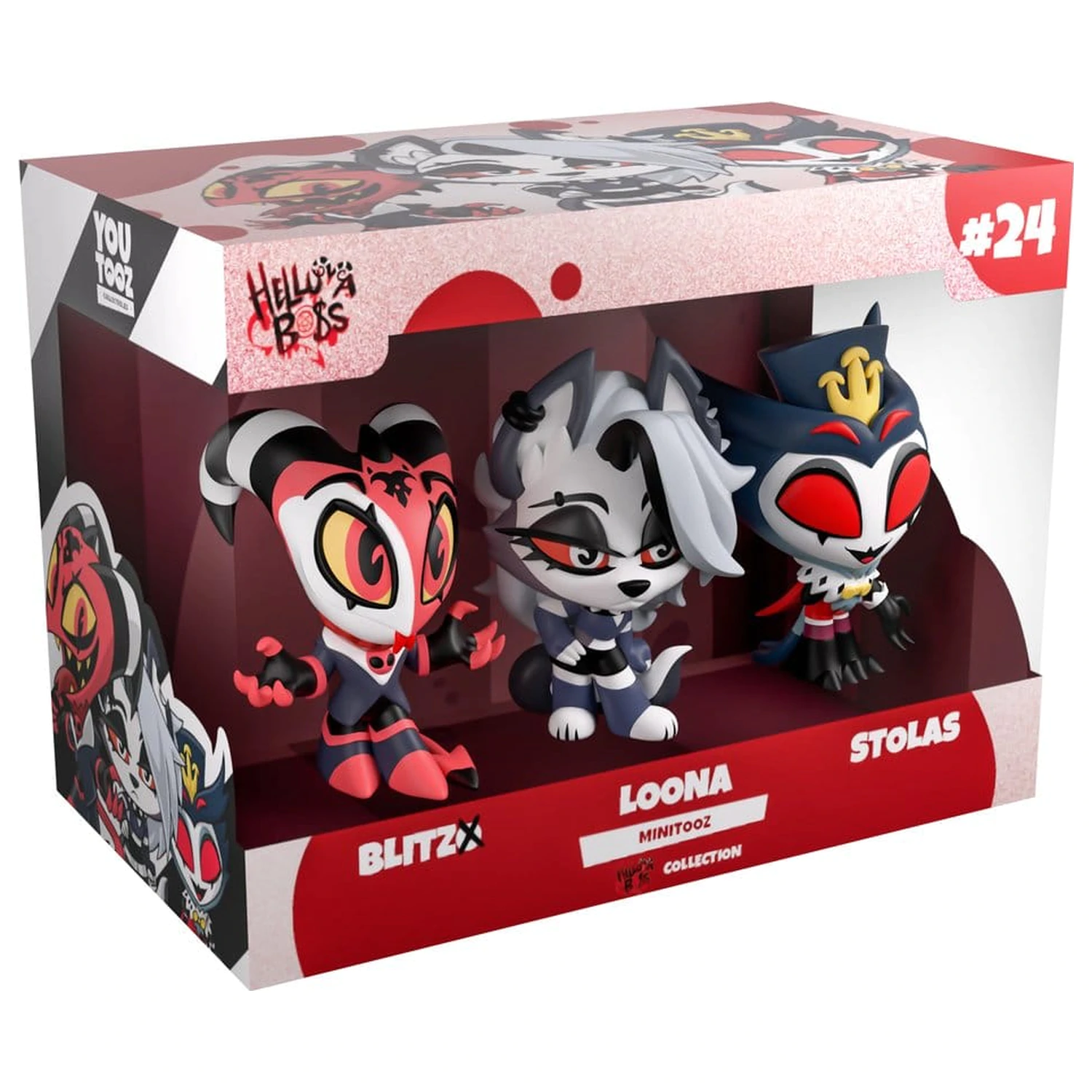 Helluva Boss Mini Tooz Minifigurky Balení 3 kusů Blitzo, Loona a Stolas fotografii produktu