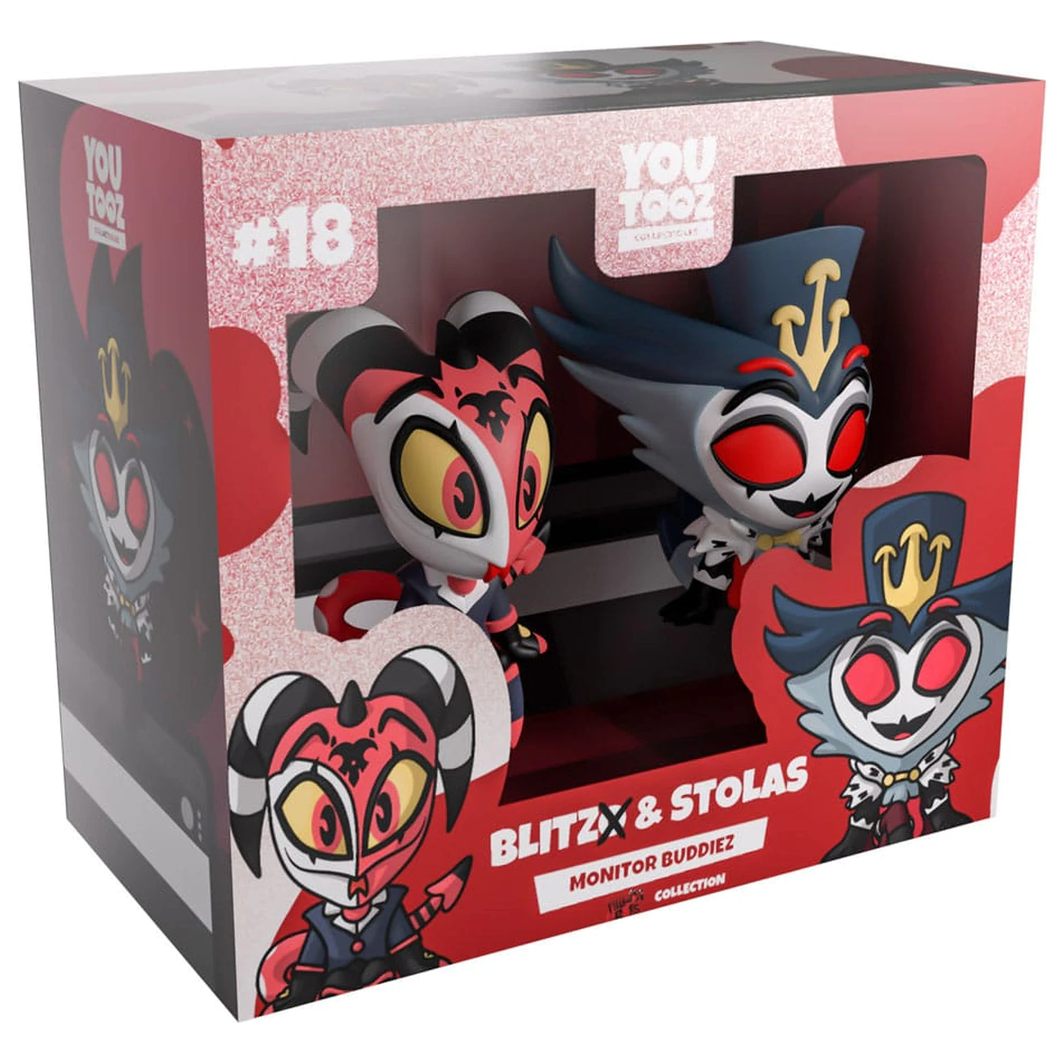 Helluva Boss Vinylové Figurky Blitzo & Stolas Monitor Buddiez fotografii produktu