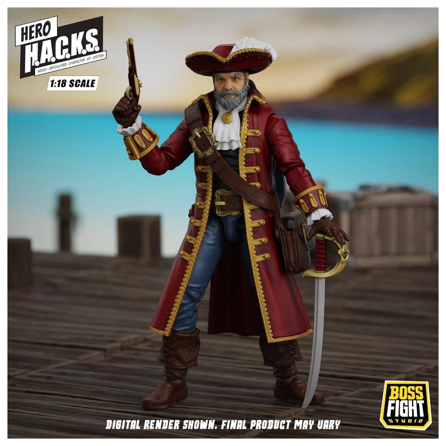 Hero H.A.C.K.S. Základní akční figurka 1/18 Heroes and Villains Wave 1 John Bradford: Captain of the Temporal Voyager fotografii produktu