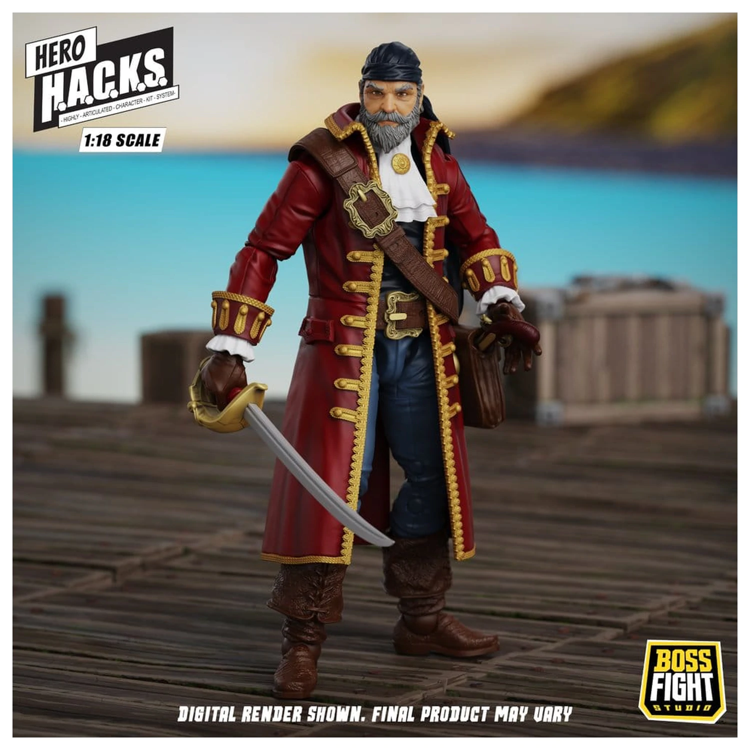 Hero H.A.C.K.S. Základní akční figurka 1/18 Heroes and Villains Wave 1 John Bradford: Captain of the Temporal Voyager fotografii produktu